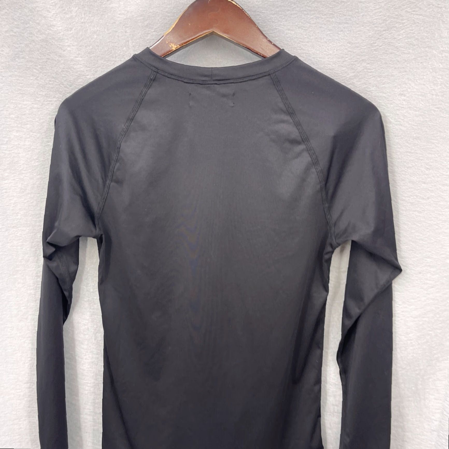 Vintage Italic Shirt Womens Medium Black Long Sleeve Crew Neck Tech Minimalist Size M / US 6-8 / IT 42-44 - 5 Thumbnail