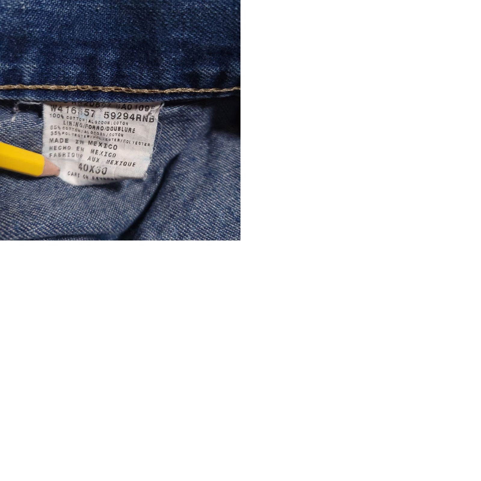 Dickies Dickies Jeans Mens 40X30 Regular Denim Straight Leg 38X27 Belt Loops 5-Pocket Lined Distressed Workwear Style Size US 40 / EU 56 - 10 Thumbnail