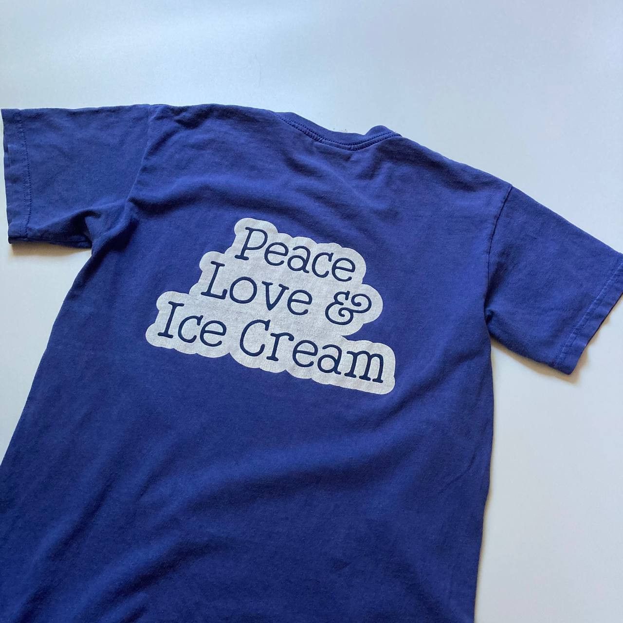 Arts & Science Vintage Ben & Jerry Piece Love Ice Cream Art Faded Tee Size US S / EU 44-46 / 1 - 6 Thumbnail