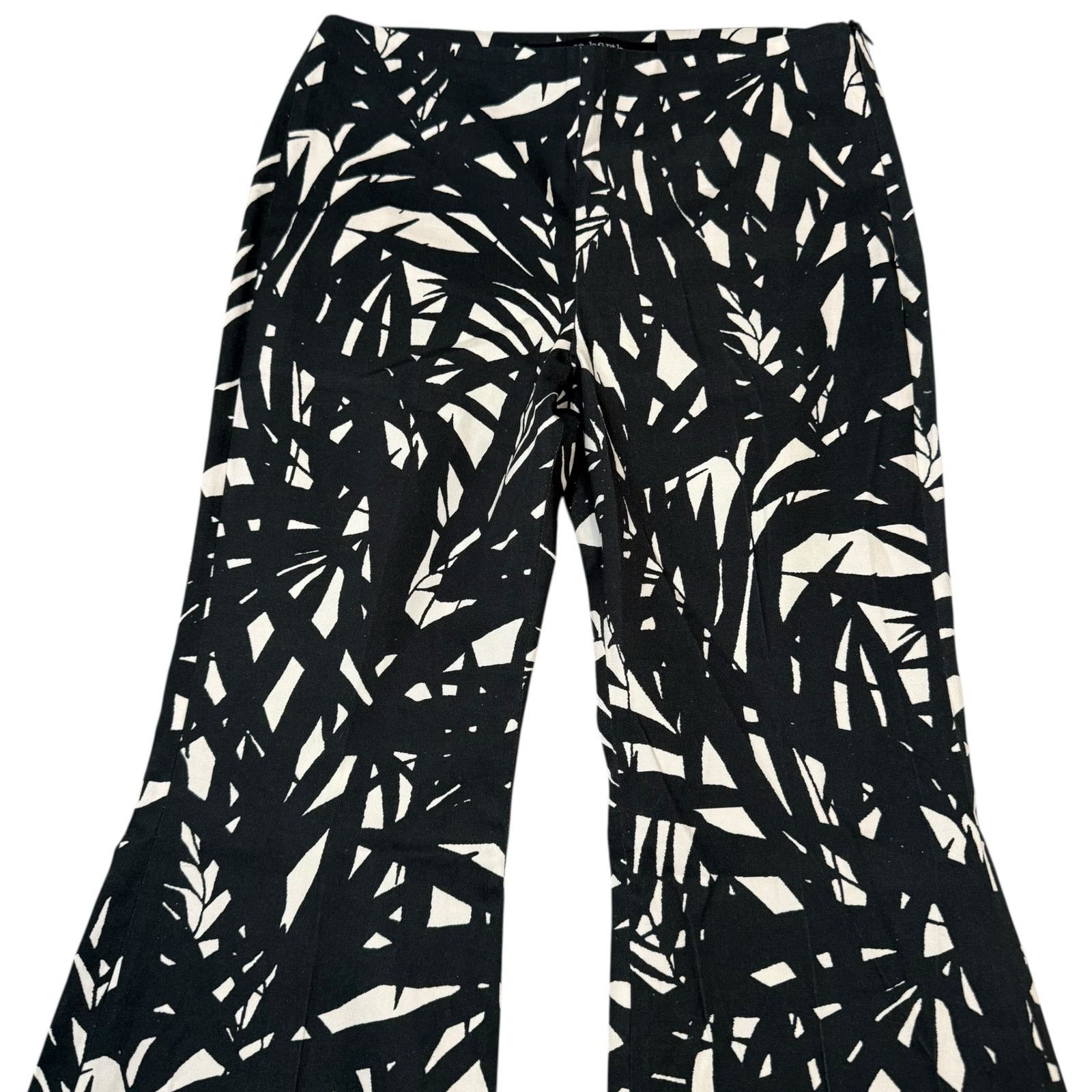 Other Nora Barth Flare Pants Statement Trouser Black White IT 44 Size 30" / US 8 / IT 44 - 6 Thumbnail