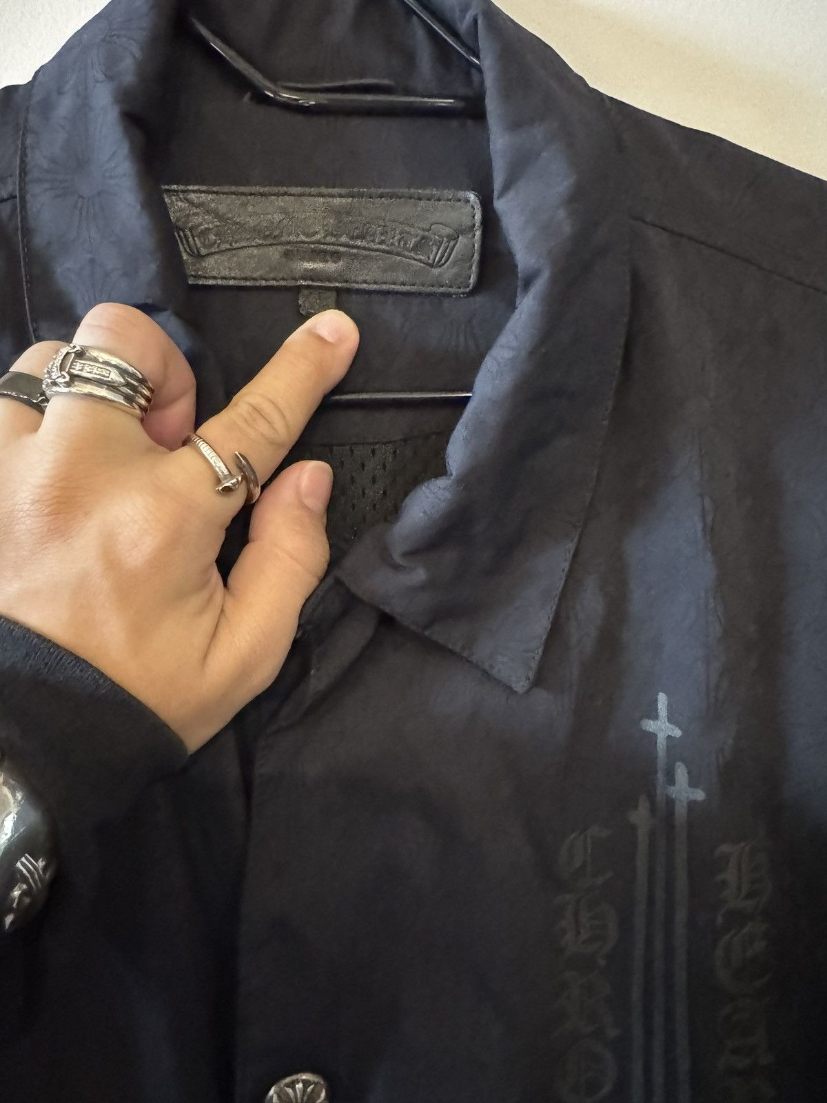 Chrome Hearts Chrome Hearts Eyechart Nylon Windbreaker Jacket Size US XL / EU 56 / 4 - 12 Thumbnail