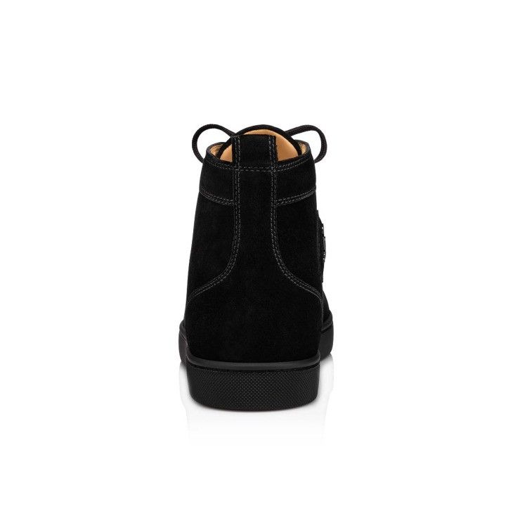 Christian Louboutin o1s1wg110924 Louis Flat High Top Sneaker in Black Size US 12 / EU 45 - 4 Thumbnail