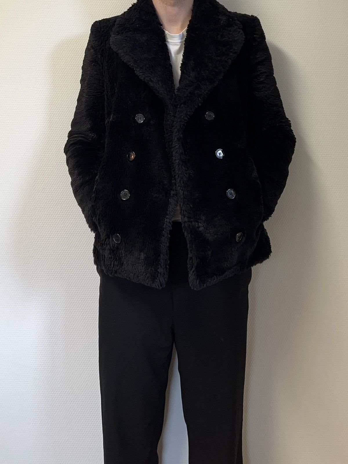 Saint Laurent Paris Fall/Winter 2019 Double-Breasted Fur Coat Size US S / EU 44-46 / 1 - 10 Thumbnail