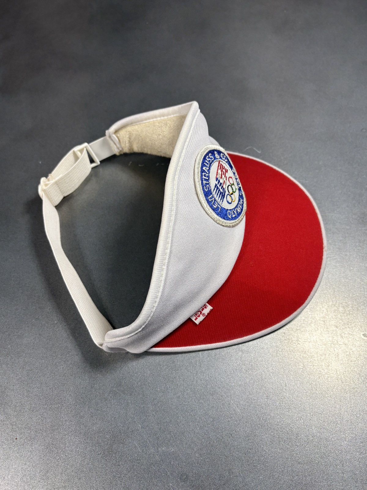 Levi's Levi's 1984 Olympics Visor 1980s Vintage Levis Hat Sport Cap Size ONE SIZE - 5 Thumbnail