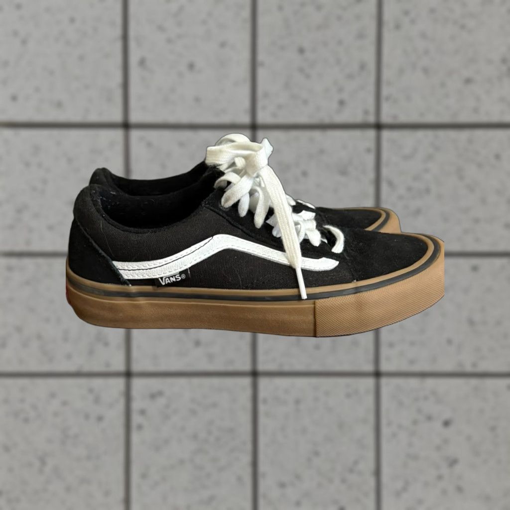 Vans VANS Pro Ultra Cush Low Top Skate Shoe Men Black Canvas Suede Sneaker 5.5 (UK 25.5, EU 37) | Skateboarding Athletic Shoes Size US S / EU 44-46 / 1 - 1 Thumbnail