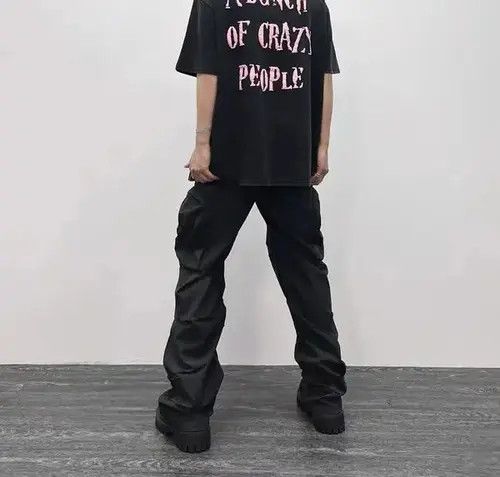 Japanese Brand Vintage pleated multi-pocket nylon cargo trousers Size US 32 / EU 48 - 7 Thumbnail