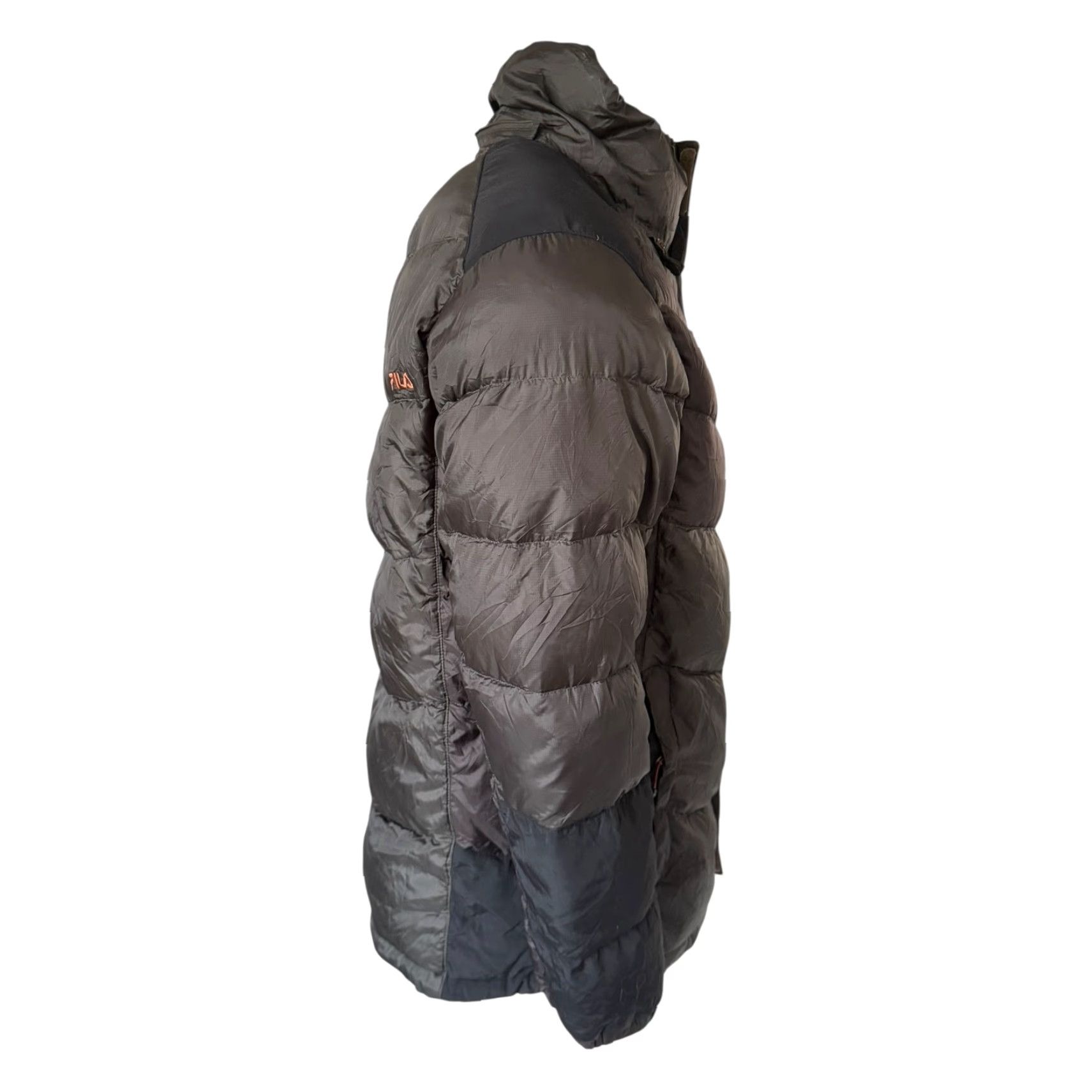 Fila Fila Puffer Jacket Mens Medium Orange Zip Detailing Winter Insulated Coat Size US M / EU 48-50 / 2 - 4 Thumbnail