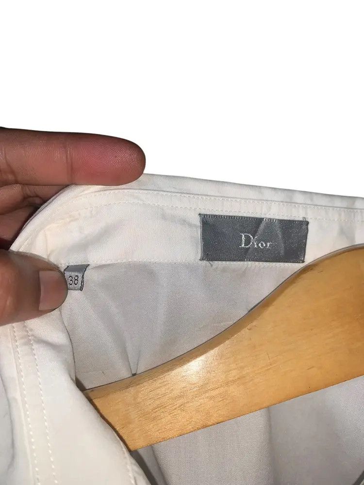 Dior FW17 Dior embroidery metal collar hidden button shirt Size US M / EU 48-50 / 2 - 10 Thumbnail