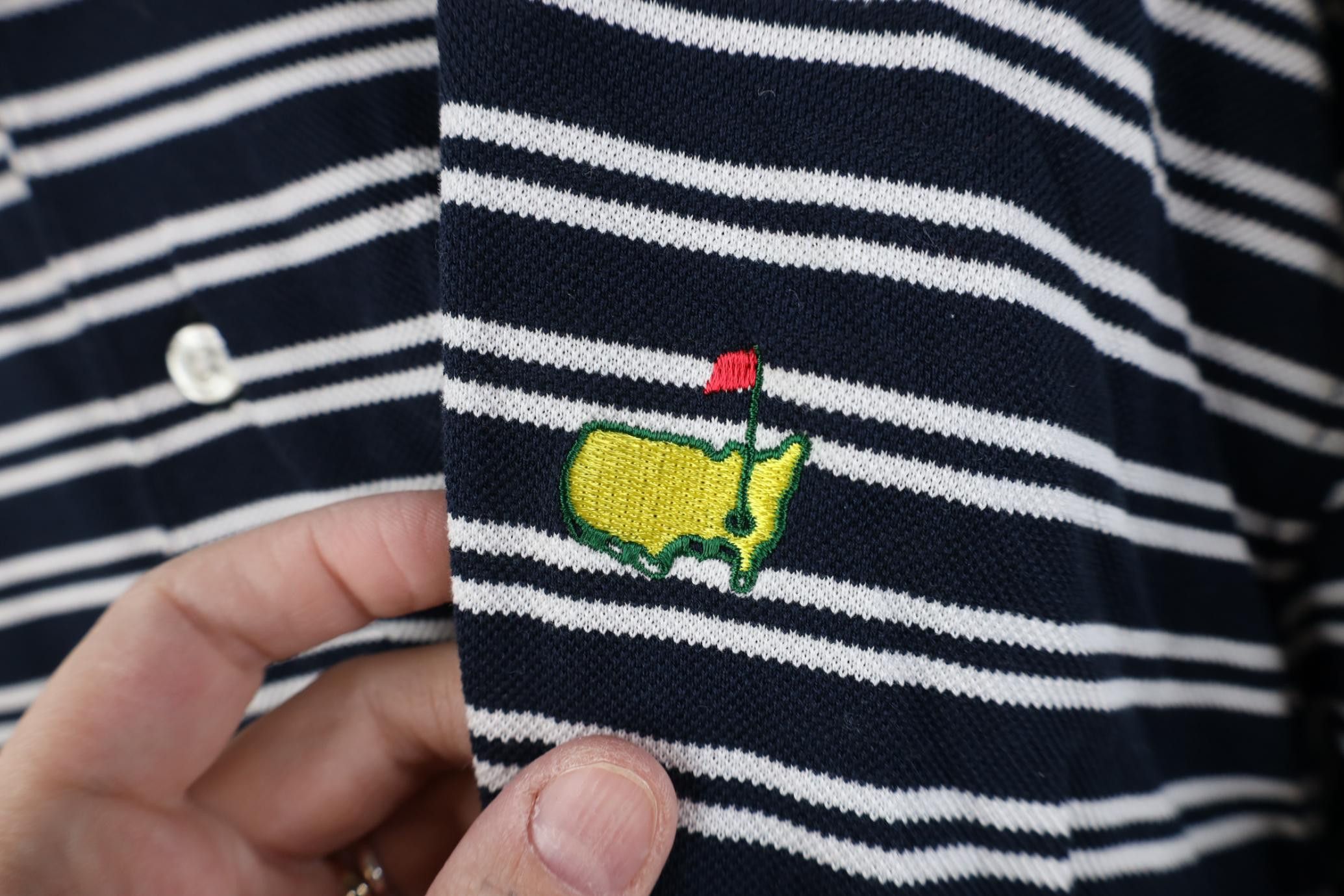 Vintage Vintage 90s Y2K The Masters Augusta Golf Polo Shirt Blue Size US XL / EU 56 / 4 - 5 Thumbnail