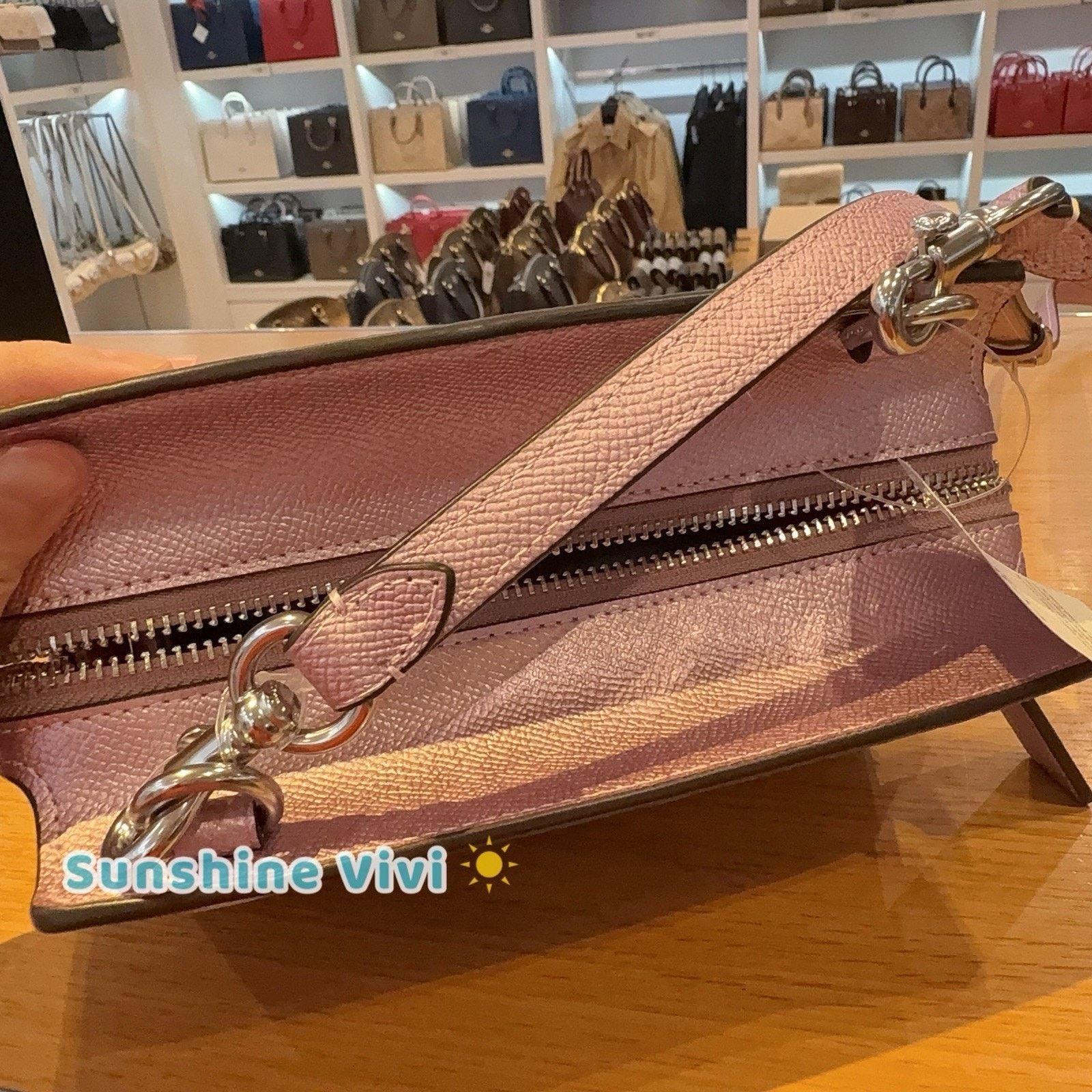 Coach NWT Coach Gia Crossbody Bag Signature Canvas CCK70 Pink/Rose Size ONE SIZE - 5 Thumbnail