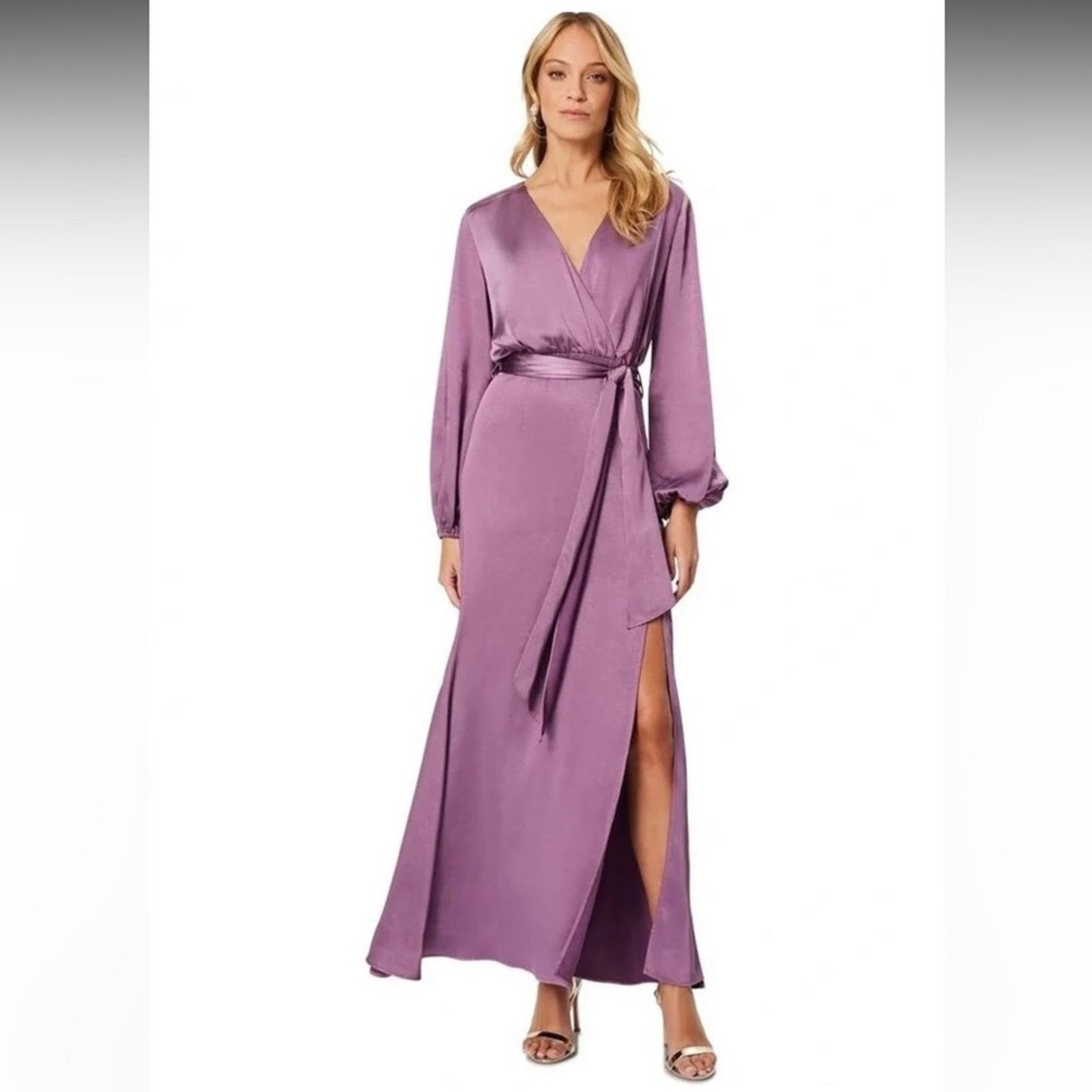 ELLIATT NWT Elliatt $270 Purple Wrap Dress Size S Size S / US 4 / IT 40 - 1 Thumbnail