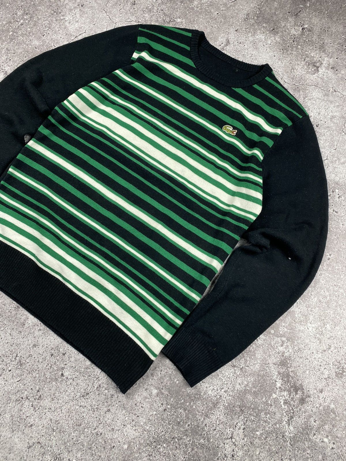 Lacoste Lacoste vintage sweater striped long sleeve sweatshirt Size US S / EU 44-46 / 1 - 3 Thumbnail