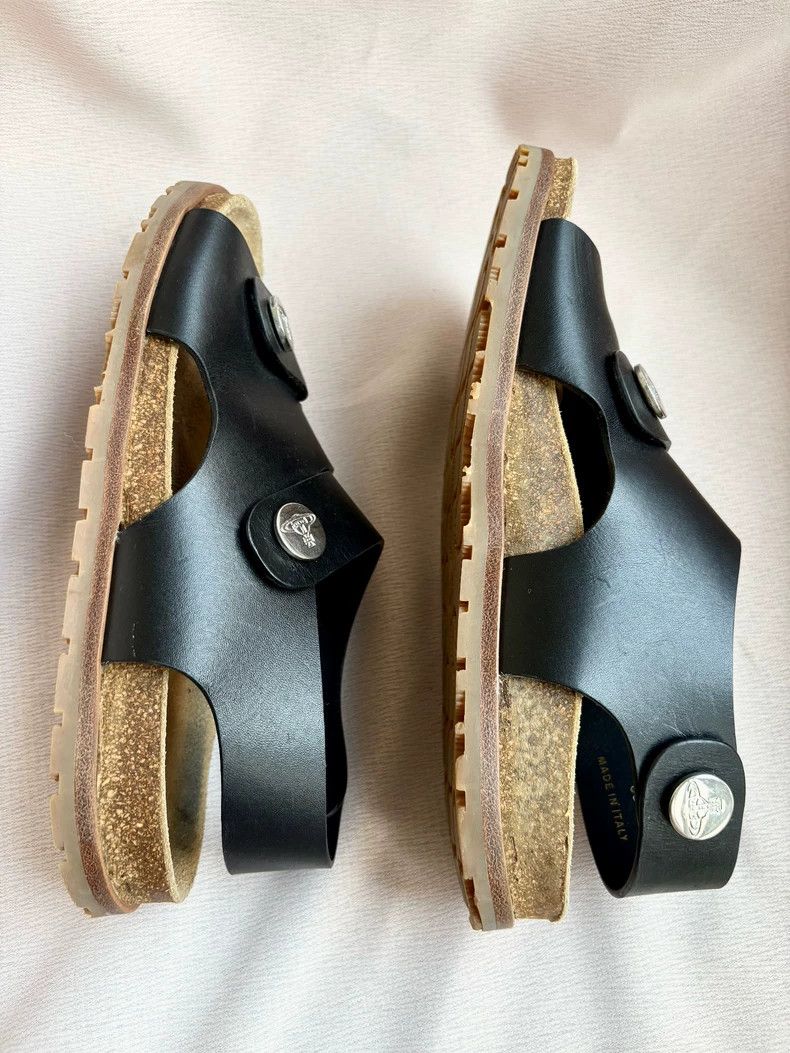 Vivienne Westwood Vivienne Westwood Black Saturn Bokeen shoes with pirate st Size US 7.5 / IT 37.5 - 4 Thumbnail