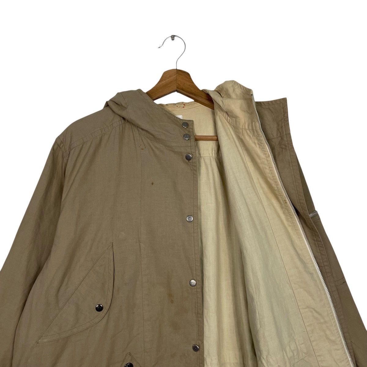 Issey Miyake Vintage 80s Issey Miyake Sport Hooded Jacket Size L / US 10 / IT 46 - 12 Thumbnail