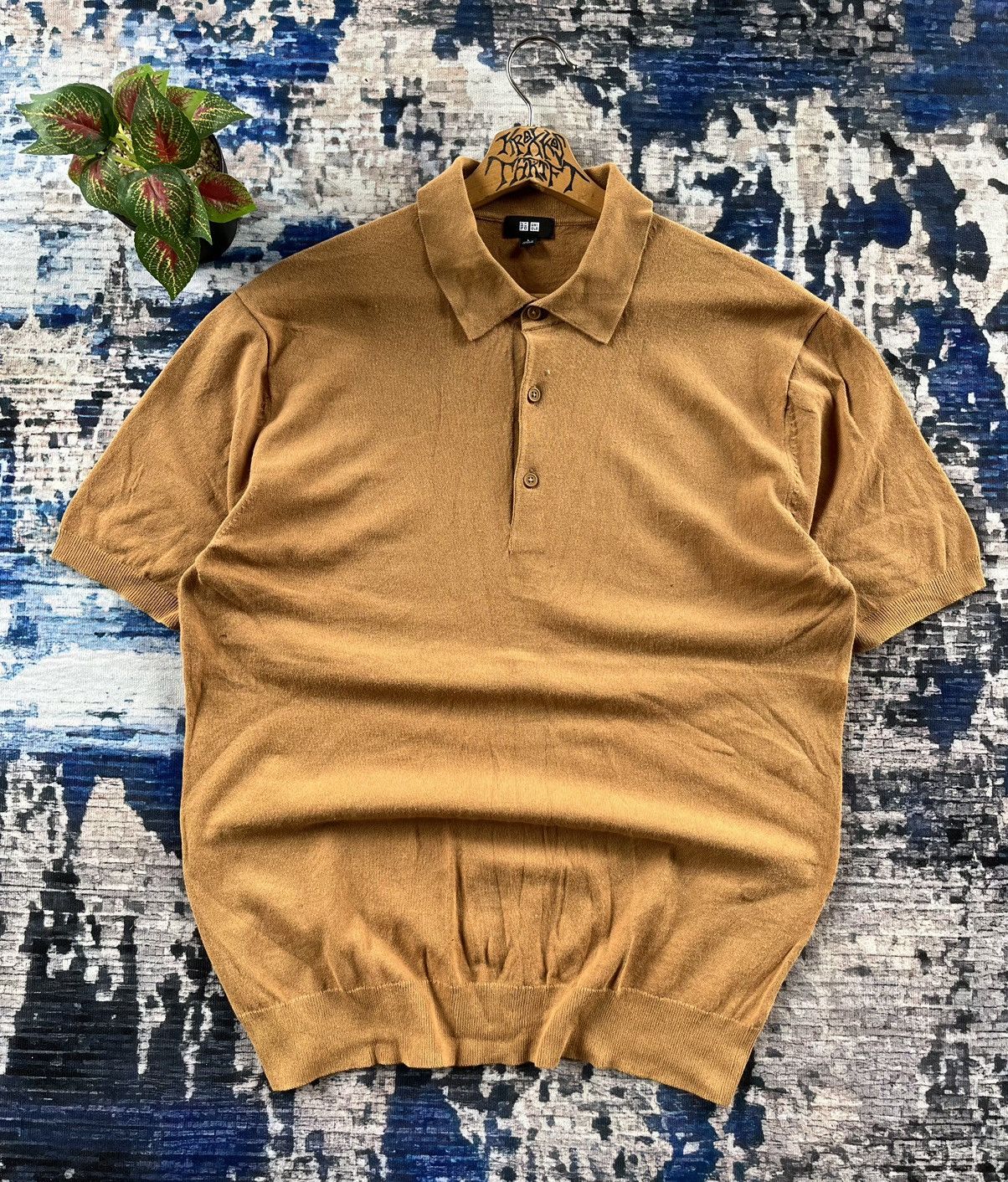 Japanese Brand × Uniqlo 🔥UNIQLO Collar Polo Tees Half Button Size US L / EU 52-54 / 3 - 1 Thumbnail