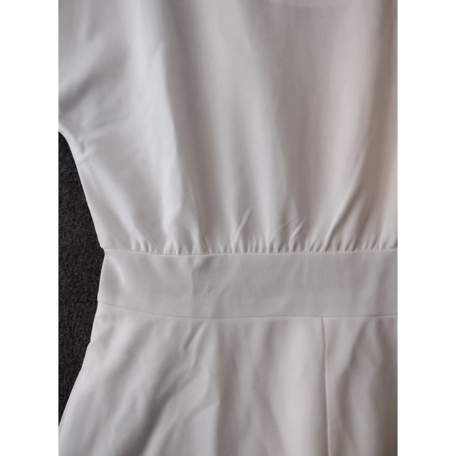 Vintage Unbranded Women's Paper Bag Short Sleeve Romper White S Size 28" / US 6 / IT 42 - 5 Thumbnail