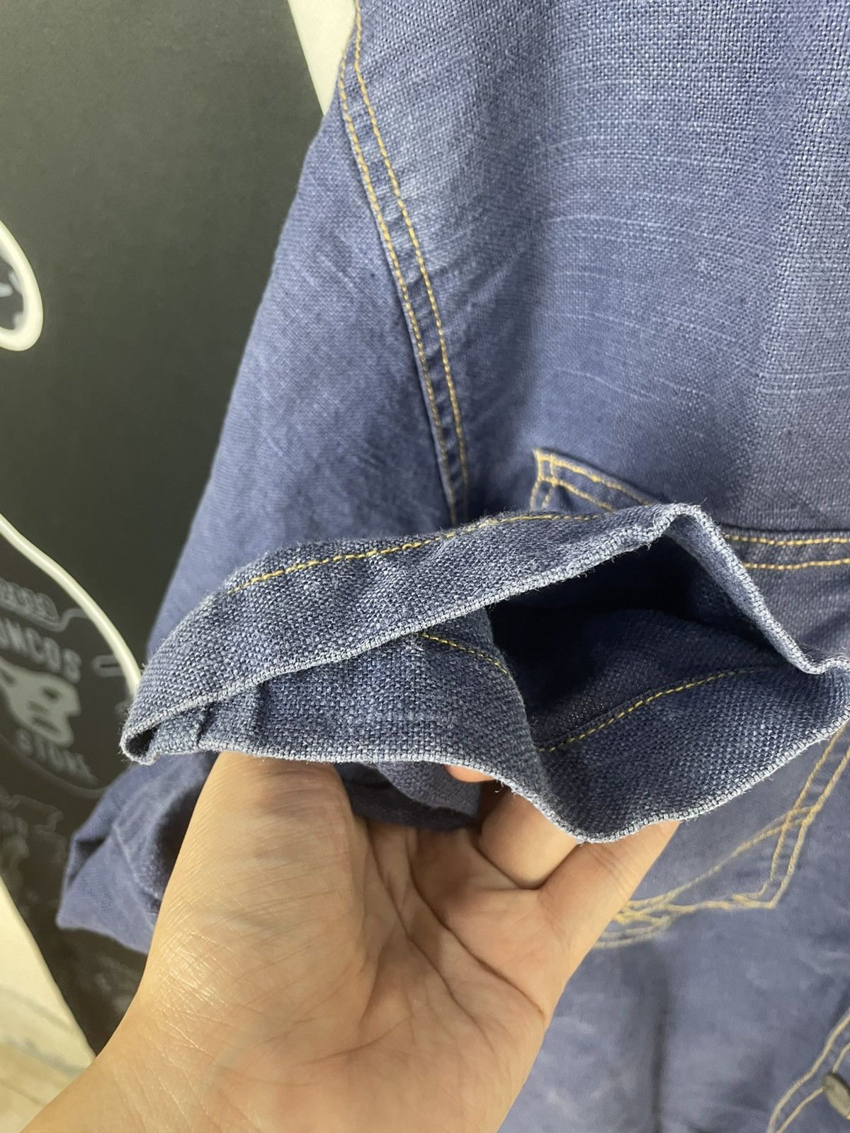 Japanese Brand Jami Island Double Pocket Denim Shirts Size US XL / EU 56 / 4 - 8 Thumbnail