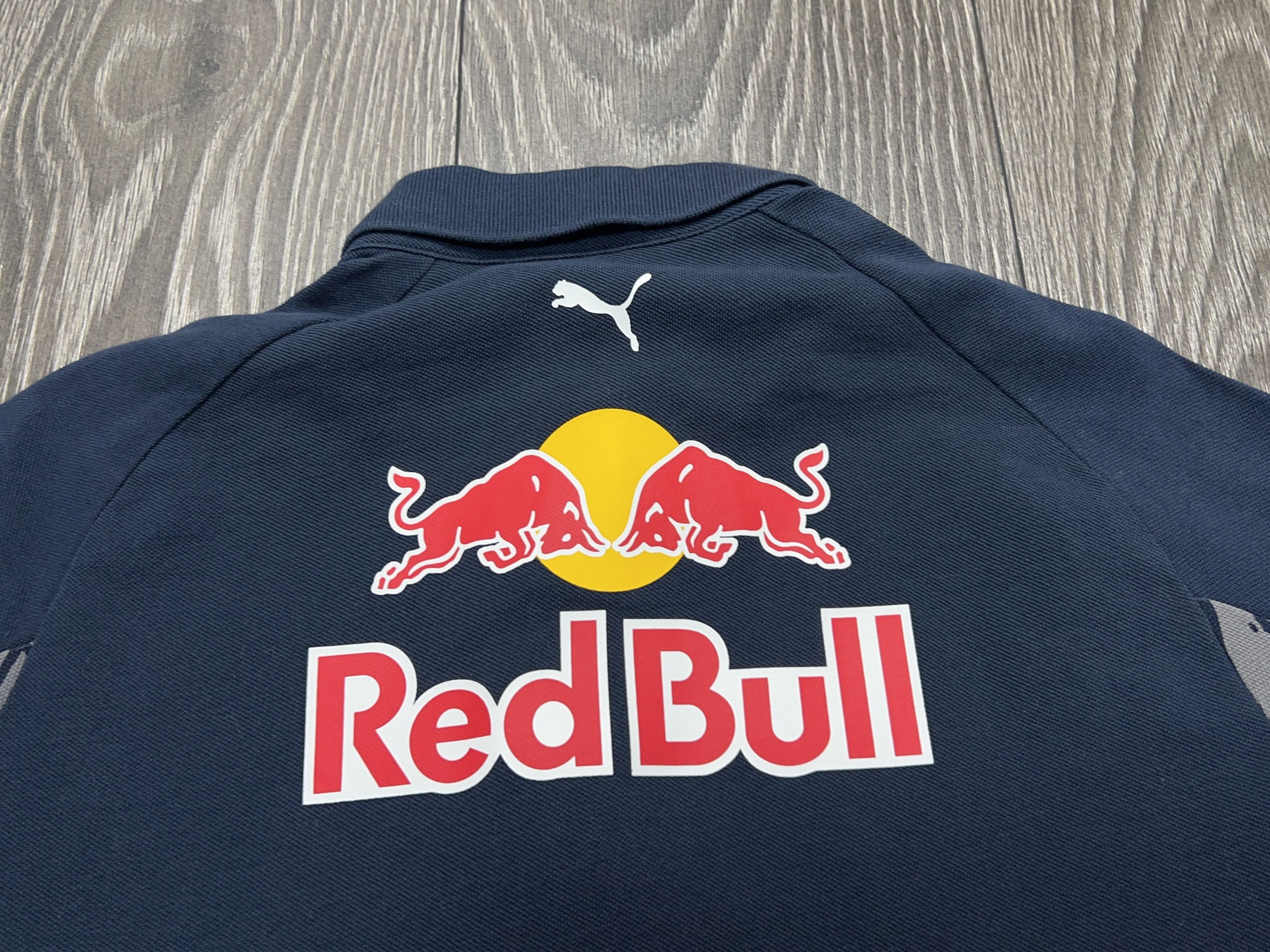 Red Bull Racing Puma Formula F1 Blue Polo T Shirt Tee Size M UK 12 Size M / US 6-8 / IT 42-44 - 11 Thumbnail