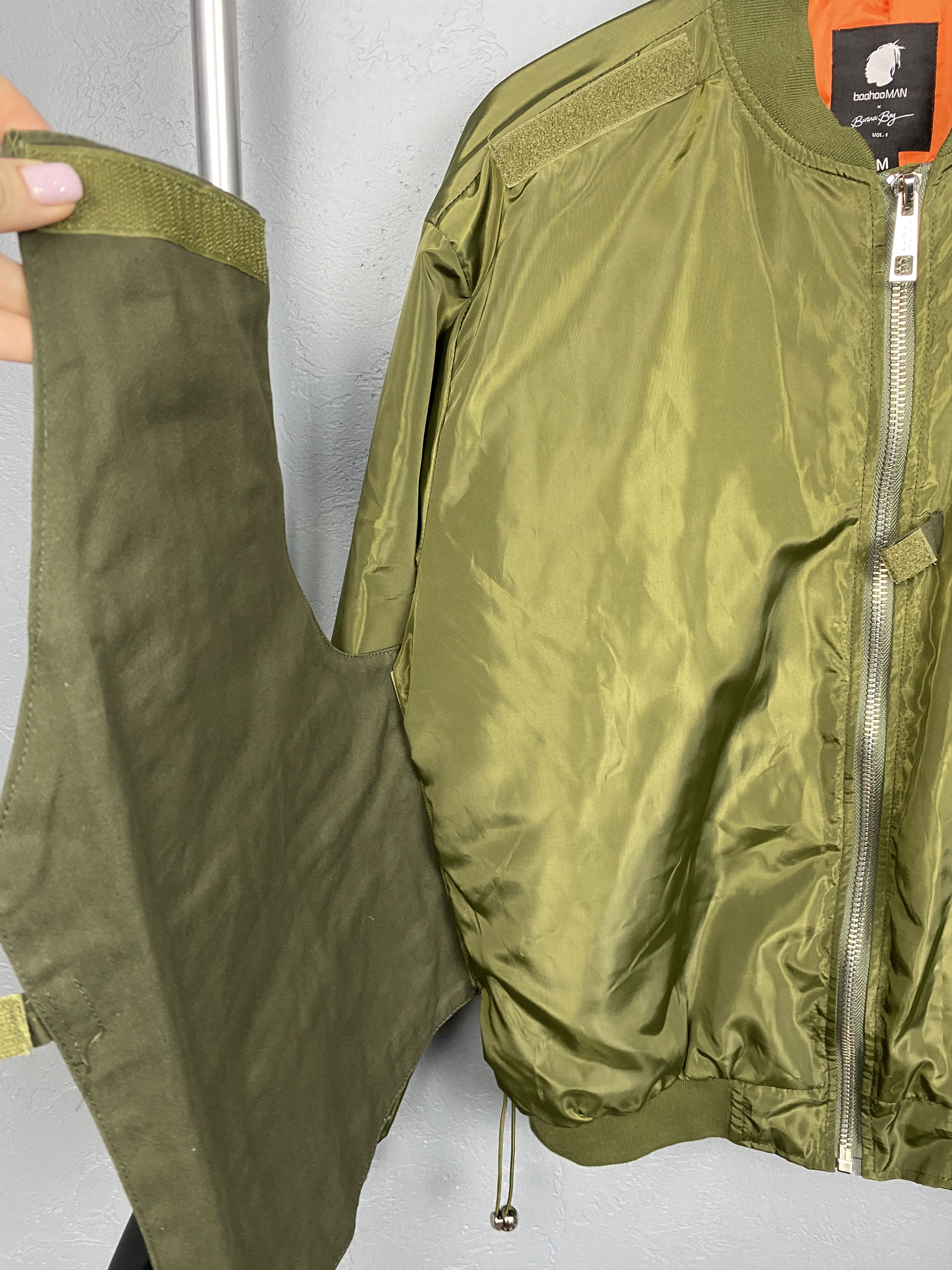 Boohoo Burna Boy Bomber Jacket With Utility Vest Y2K Size US M / EU 48-50 / 2 - 4 Thumbnail