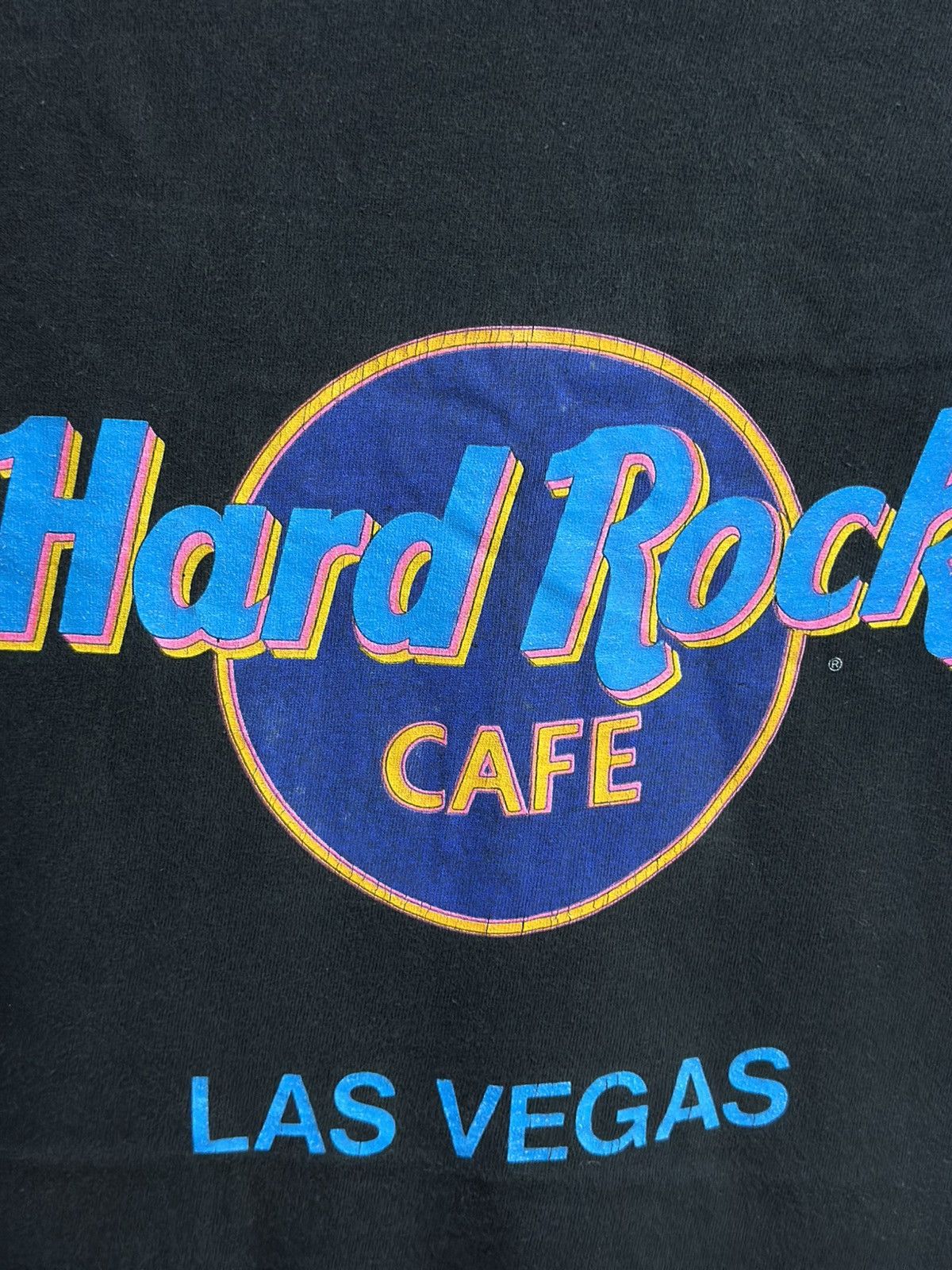 Hard Rock Cafe × Vintage Vintage Hard Rock Cafe Las Vegas Sun Faded Tee Size US XL / EU 56 / 4 - 2 Thumbnail