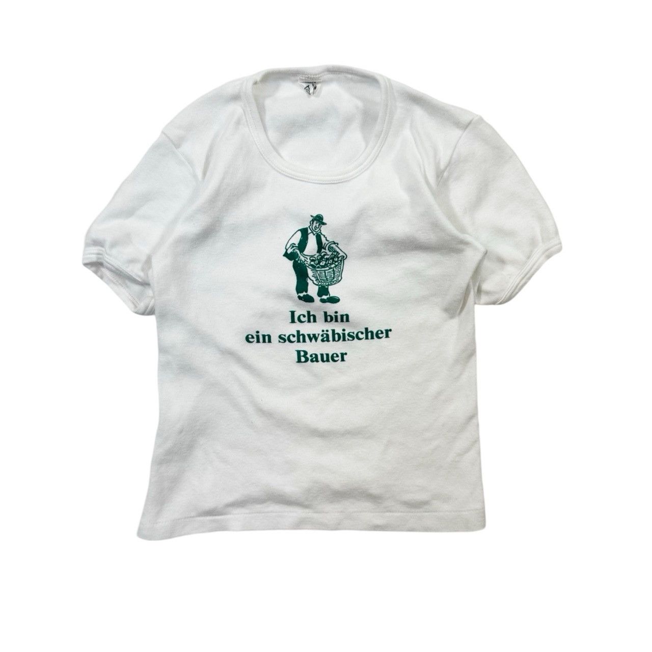 Vintage Vintage 90s Ich Bin Ein Schwabischer Baeur Graphic T Shirt Size US L / EU 52-54 / 3 - 1 Thumbnail