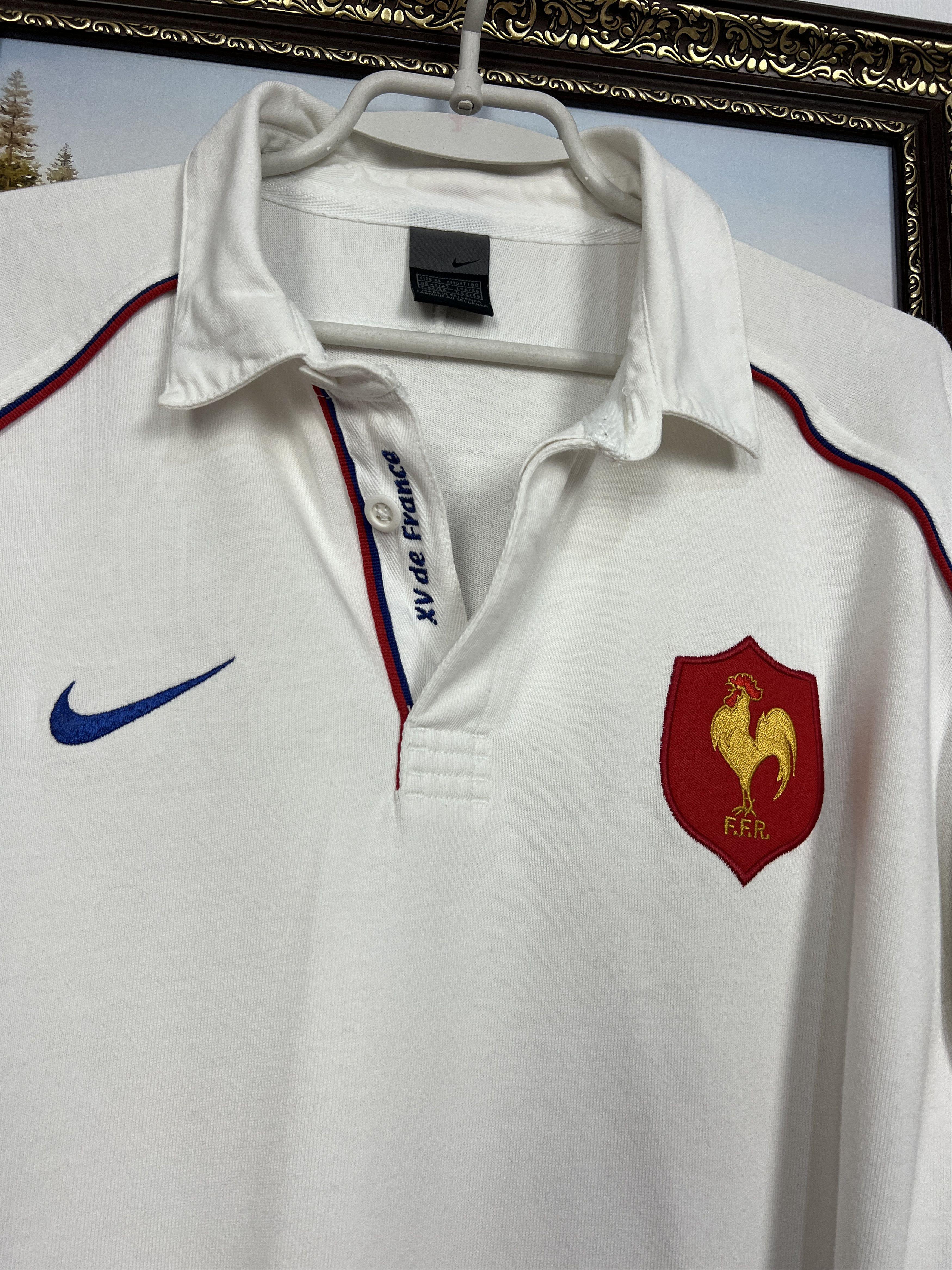 Nike Vintage 2000's France Rugby Union Long Sleeve Jersey Trikot Size US XL / EU 56 / 4 - 3 Thumbnail