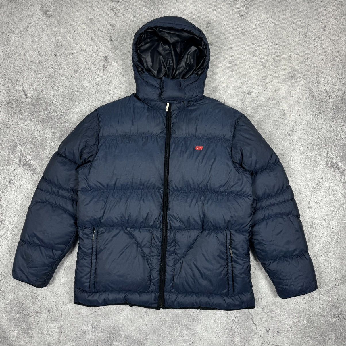 Nike × Vintage Vintage Nike 00’s Hooded Puffer Down Jacket Size US L / EU 52-54 / 3 - 5 Thumbnail