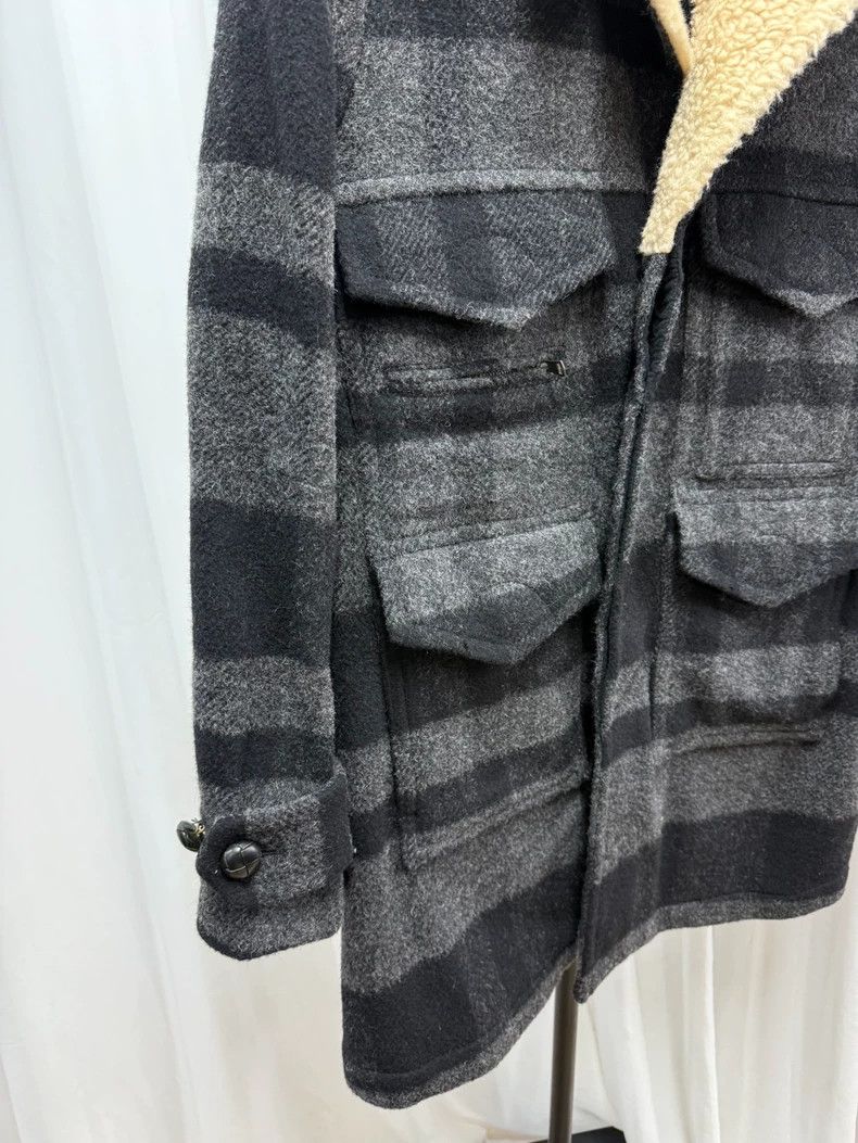 Number (N)ine Number (N)ine 08 AW Fur Collar Plaid Jacket 2502-Nextarrow Size US L / EU 52-54 / 3 - 4 Thumbnail