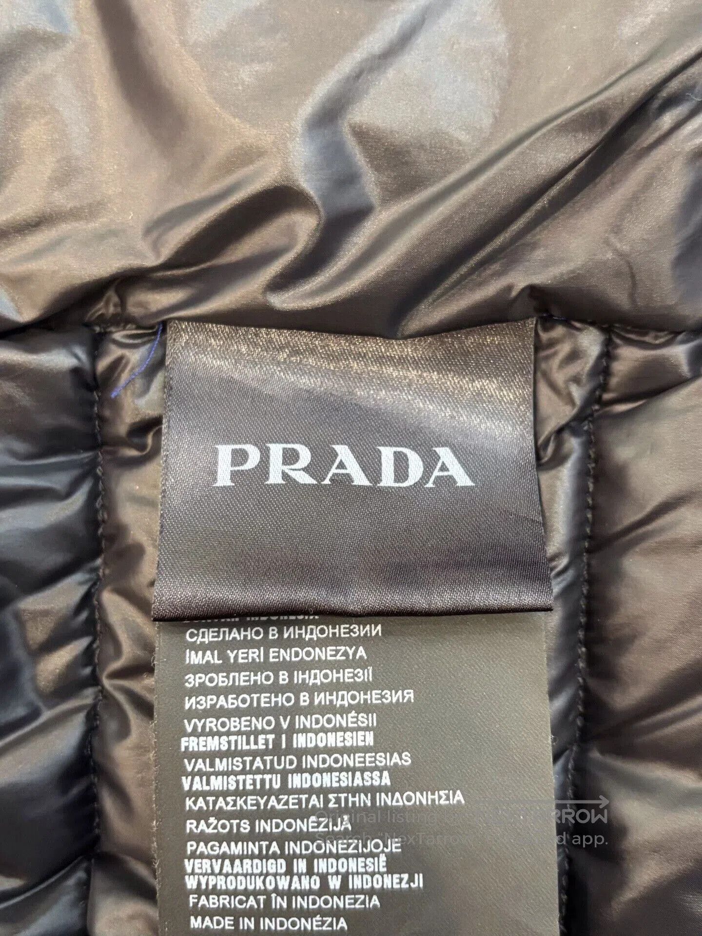Prada Prada Triangle Logo Padded Shoulder Men's Blue Down Vest. Size US L / EU 52-54 / 3 - 6 Thumbnail