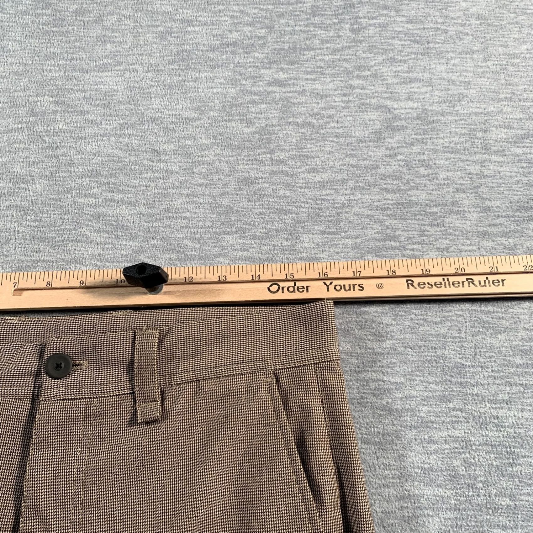 Zara Zara Pants Mens 30 Brown Slim Fit Dress Trousers Stretch Modern Check Pattern Size US 30 / EU 46 - 7 Thumbnail