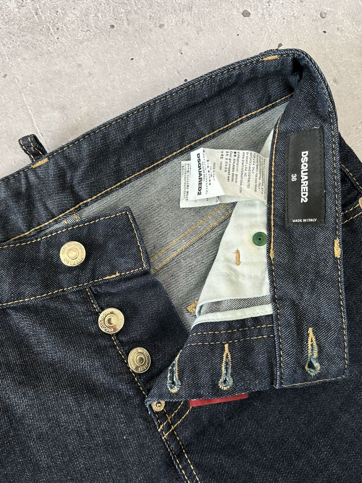 Dsquared2 Dsquared2 Cool Girl Cropped Navy Cotton Jeans Size 26" / US 2 / IT 38 - 5 Thumbnail