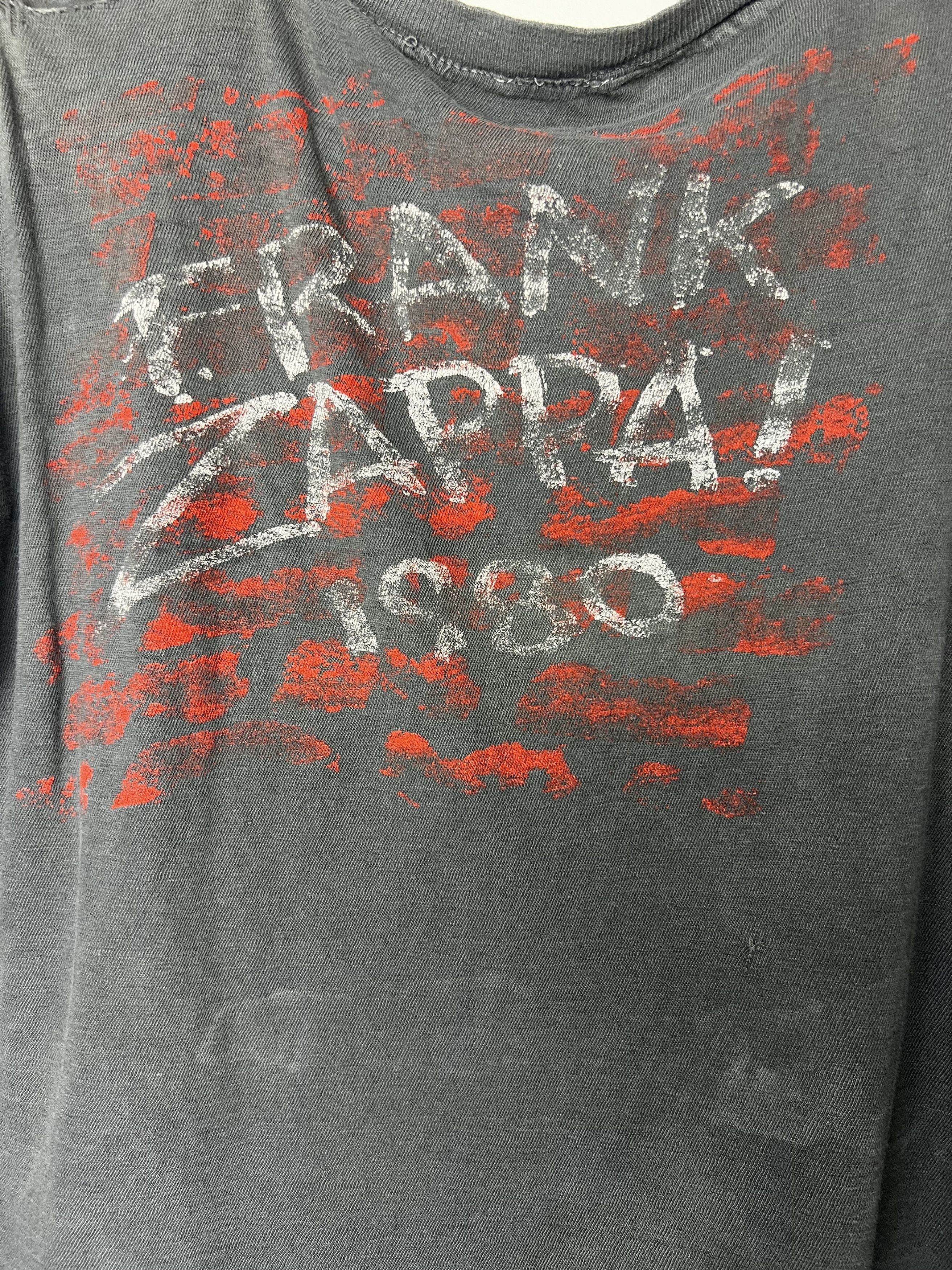 Vintage Vintage 1980's Frank Zappa Double Sided Concert T-Shirt Size US S / EU 44-46 / 1 - 12 Thumbnail