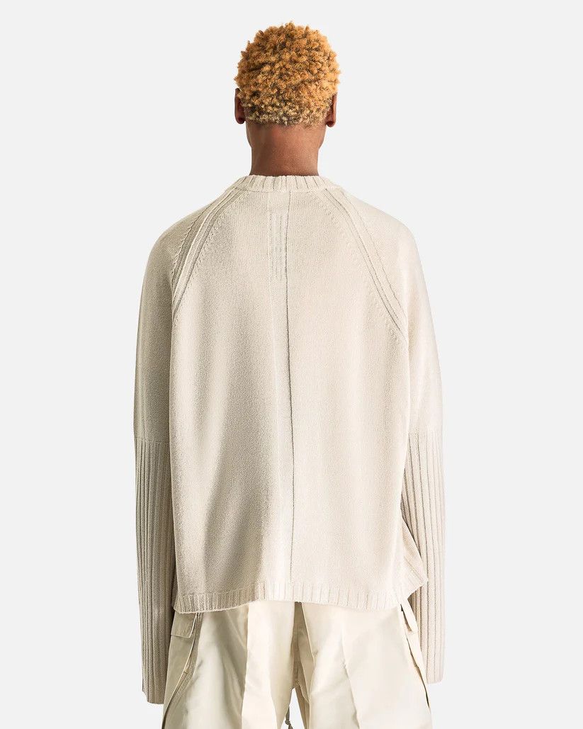 Rick Owens o1s1v1r1oon0825 Reglan Crewneck in Light Beige/Dinge Size US XL / EU 56 / 4 - 3 Thumbnail