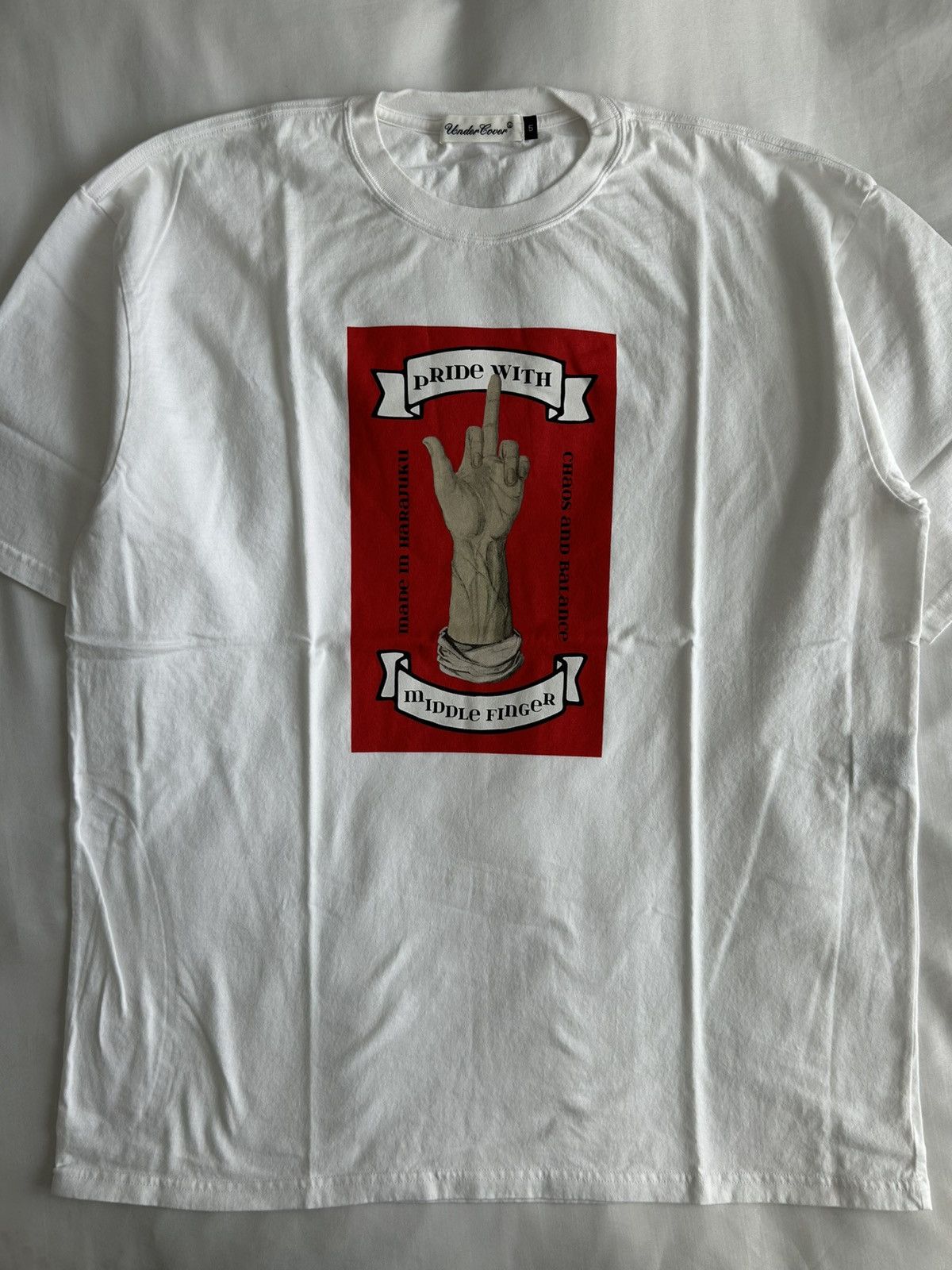 Japanese Brand Undercover Middle Finger Tee Made in Japan 5 Size US XXL / EU 58 / 5 - 4 Thumbnail