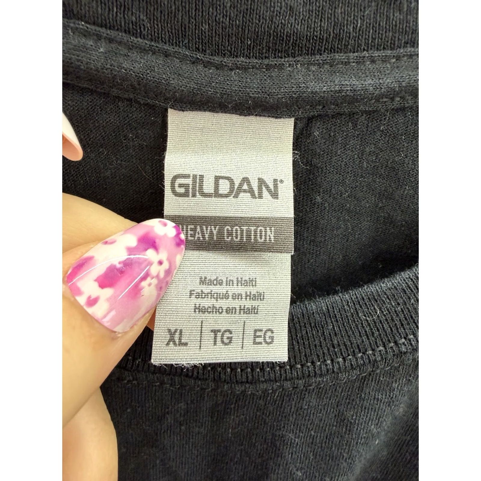 Gildan Gildan T-Shirt XL Black Tourette Syndrome Awareness Short Sleeve Unisex Adults 90s City College - Mens Womens Boys Girls Regular Fit Size XL / US 12-14 / IT 48-50 - 5 Thumbnail