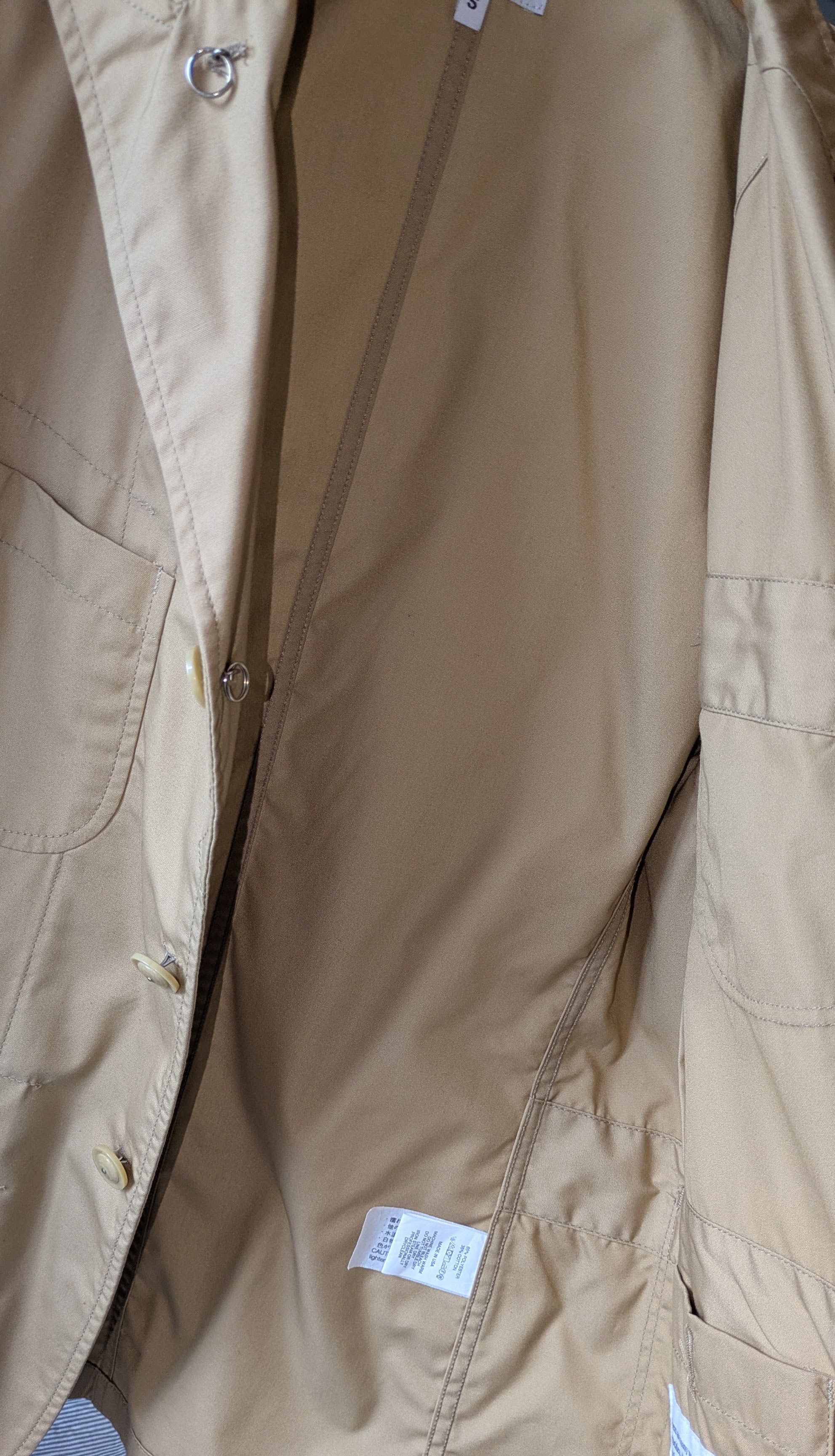 Engineered Garments Engineered Garments Bedford Jacket PC Poplin Khaki S Size US S / EU 44-46 / 1 - 3 Thumbnail