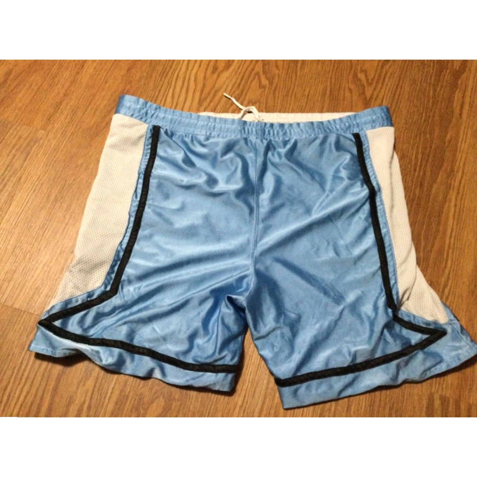 Nike VTG Nike Team Basketball Shorts Shiny Silky Blue White Men's Draw Size US 42 / EU 58 - 3 Thumbnail