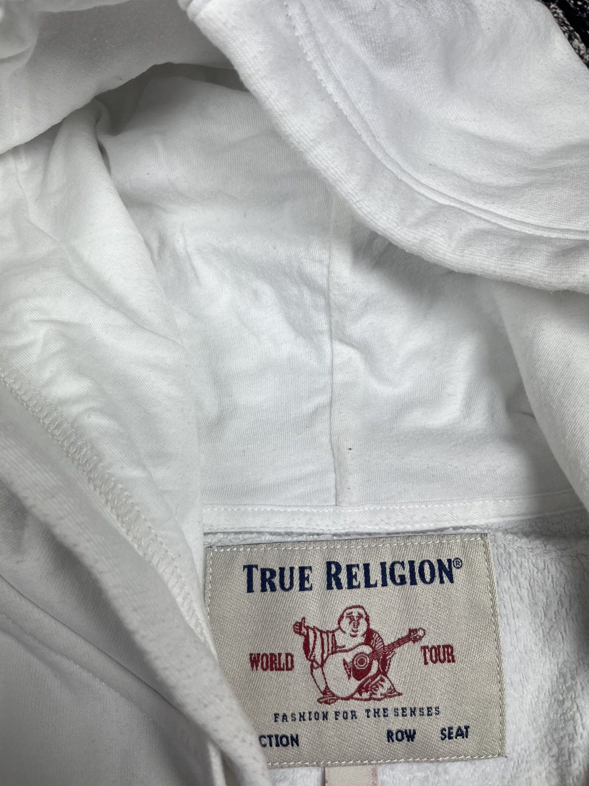 True Religion Vintage True Religion Zip Hoodie White Big Logo Gold Y2K Size US L / EU 52-54 / 3 - 8 Thumbnail