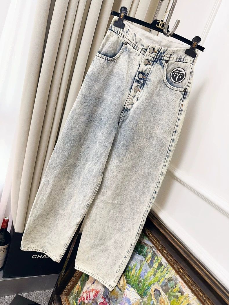 Maison Margiela Maison Margiela Blue fade to make old denim trousers 2504-N Size 25" / US 0 / IT 36 - 1 Thumbnail