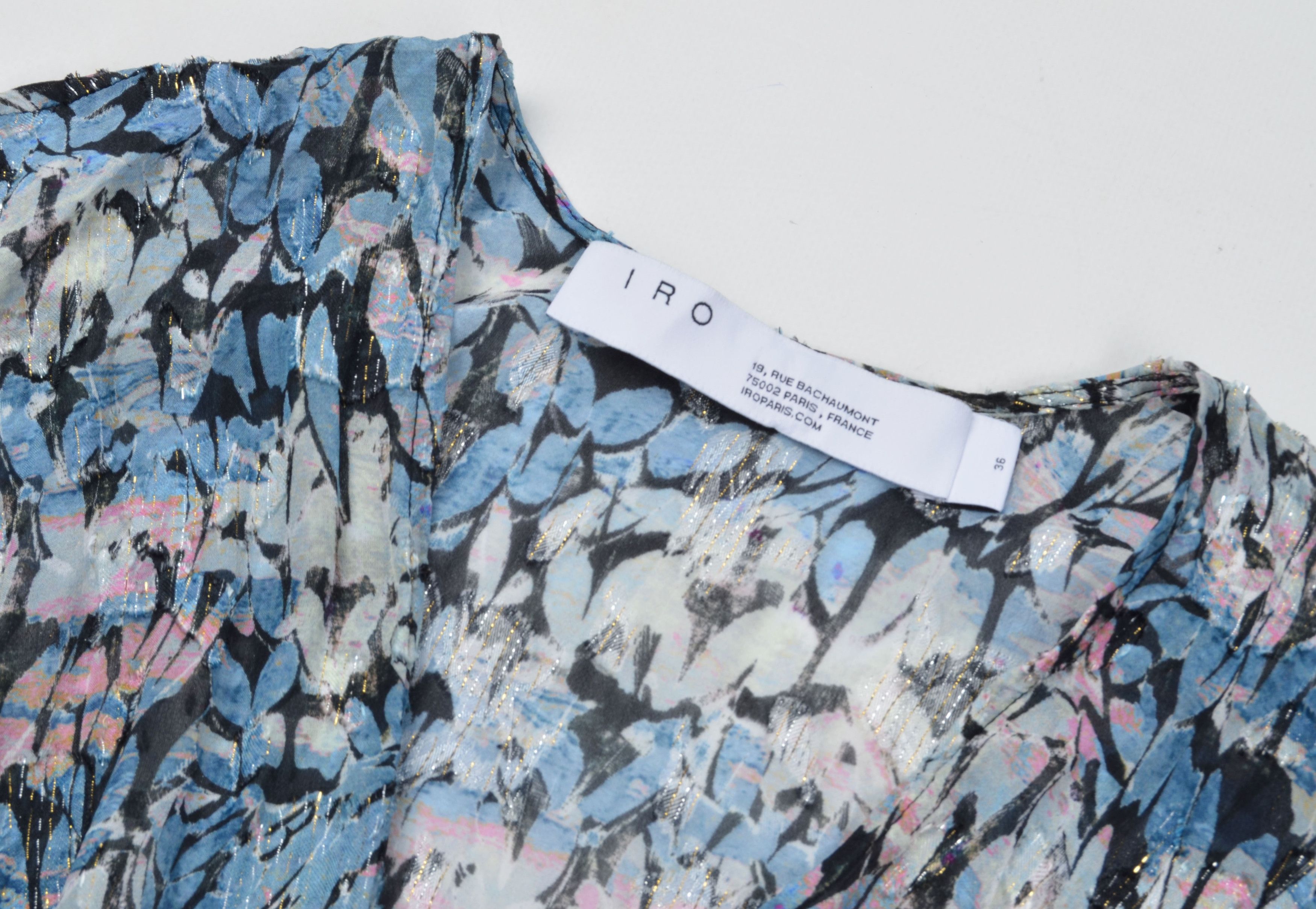 Iro IRO Multicolor Fairy V-Neck Wrap Mini Dress Size S / US 4 / IT 40 - 6 Thumbnail