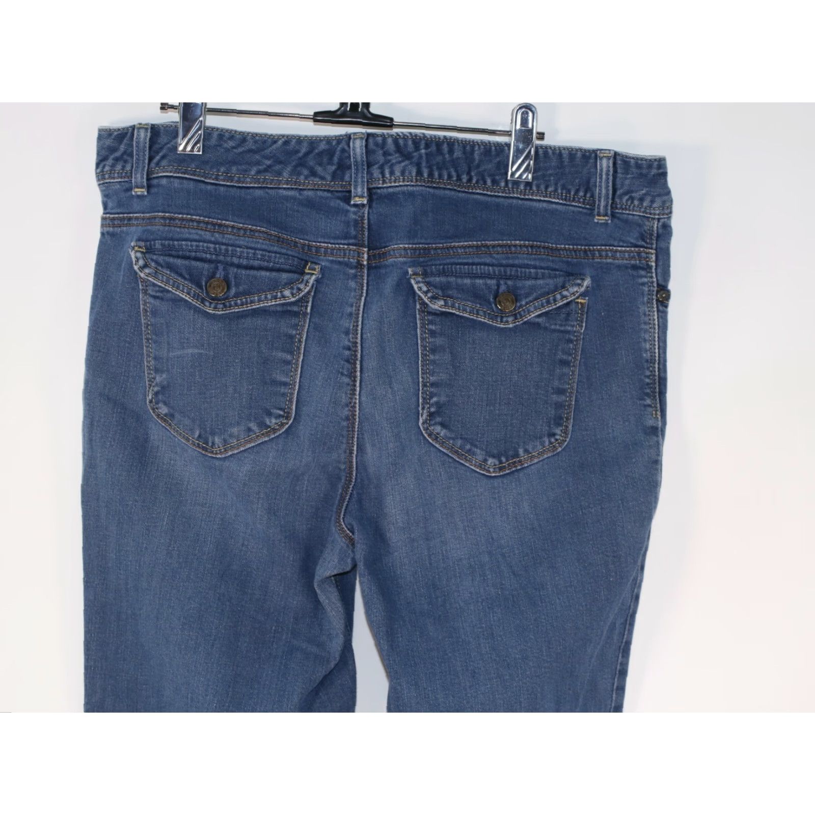 Izod Izod Modern Fit Boot Cut Denim Jeans Women's Size 14 Blue Medium Wash 36X29 Size 36" / US 14 / IT 50 - 6 Thumbnail