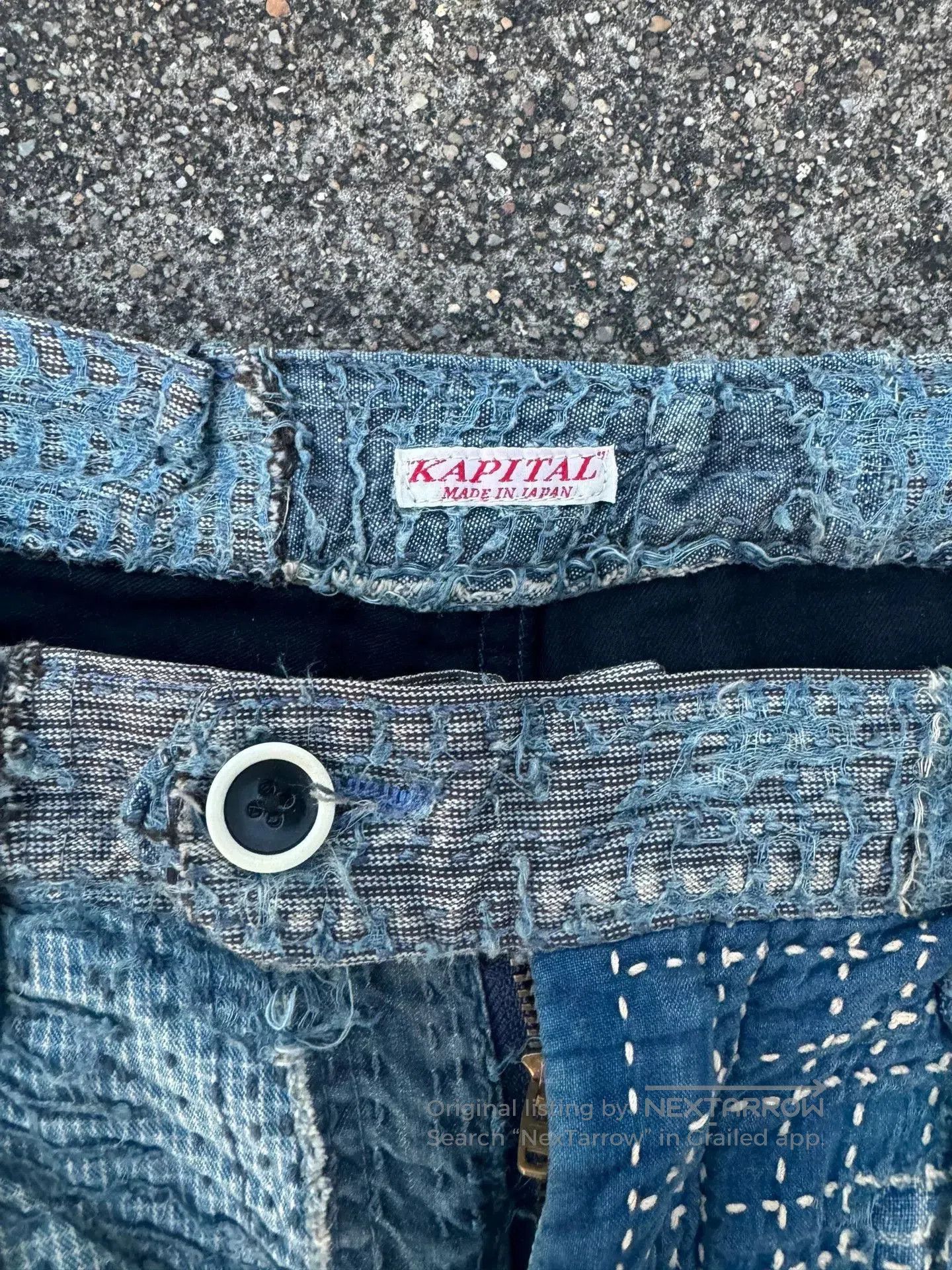 Kapital Kapital Boro Stitching Denim Shorts. Size US 31 - 2 Thumbnail