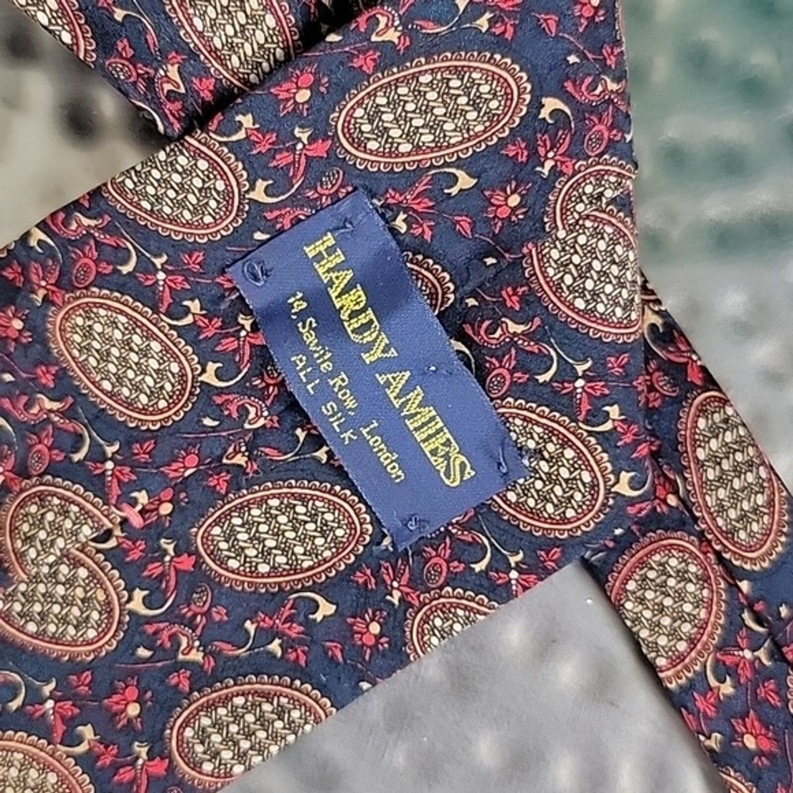 Hardy Amies Hardy Amies Mens Paisley Silk Neck Tie Classic 4" Size ONE SIZE - 4 Thumbnail