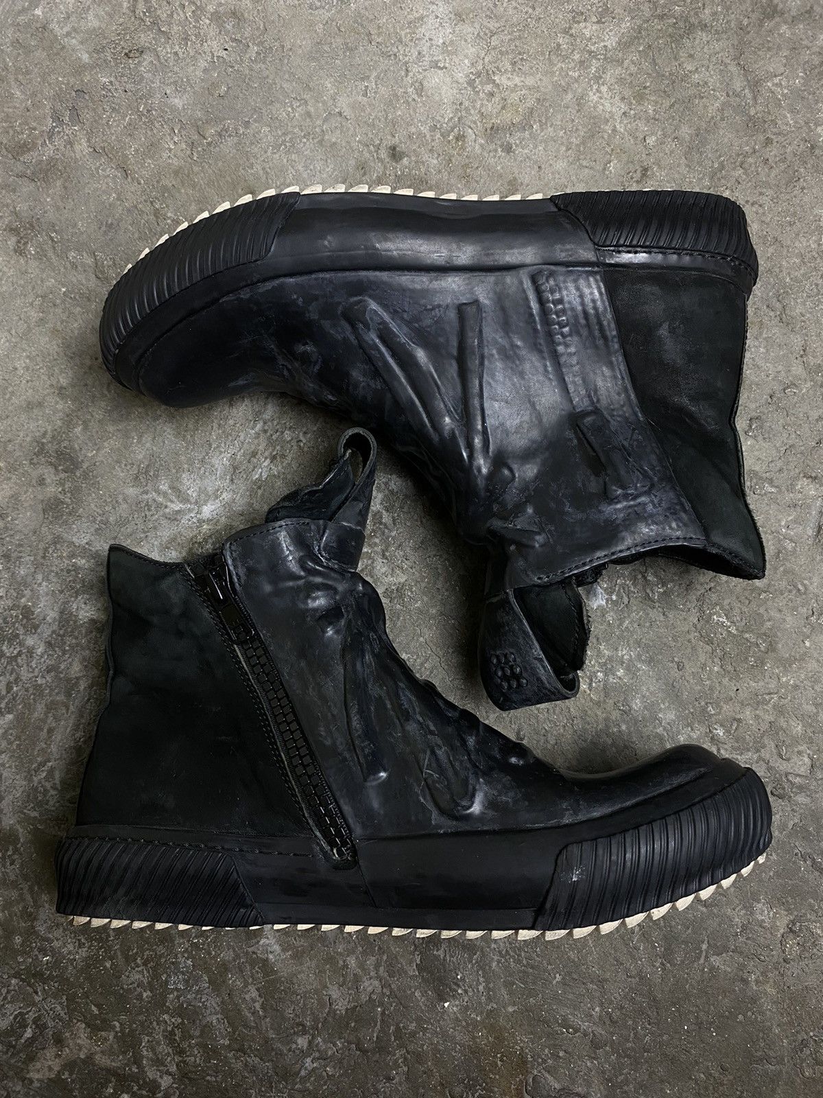 both Paris BOTH Rubber High Top Trainers Size US 6.5 / EU 39-40 - 2 Thumbnail