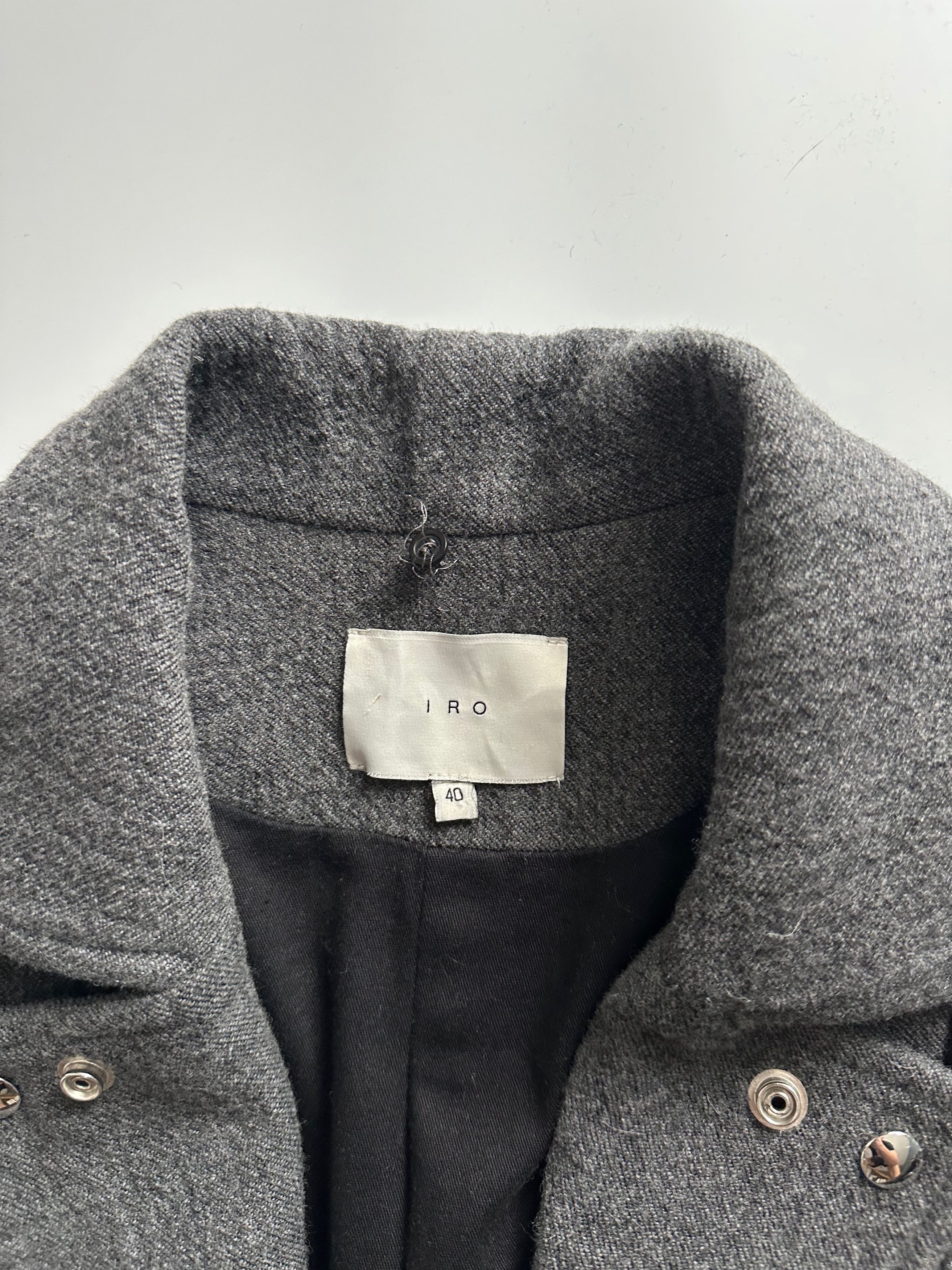 Iro IRO Cidji Wool Blend Bike Style Jacket size 40 Size S / US 4 / IT 40 - 8 Thumbnail