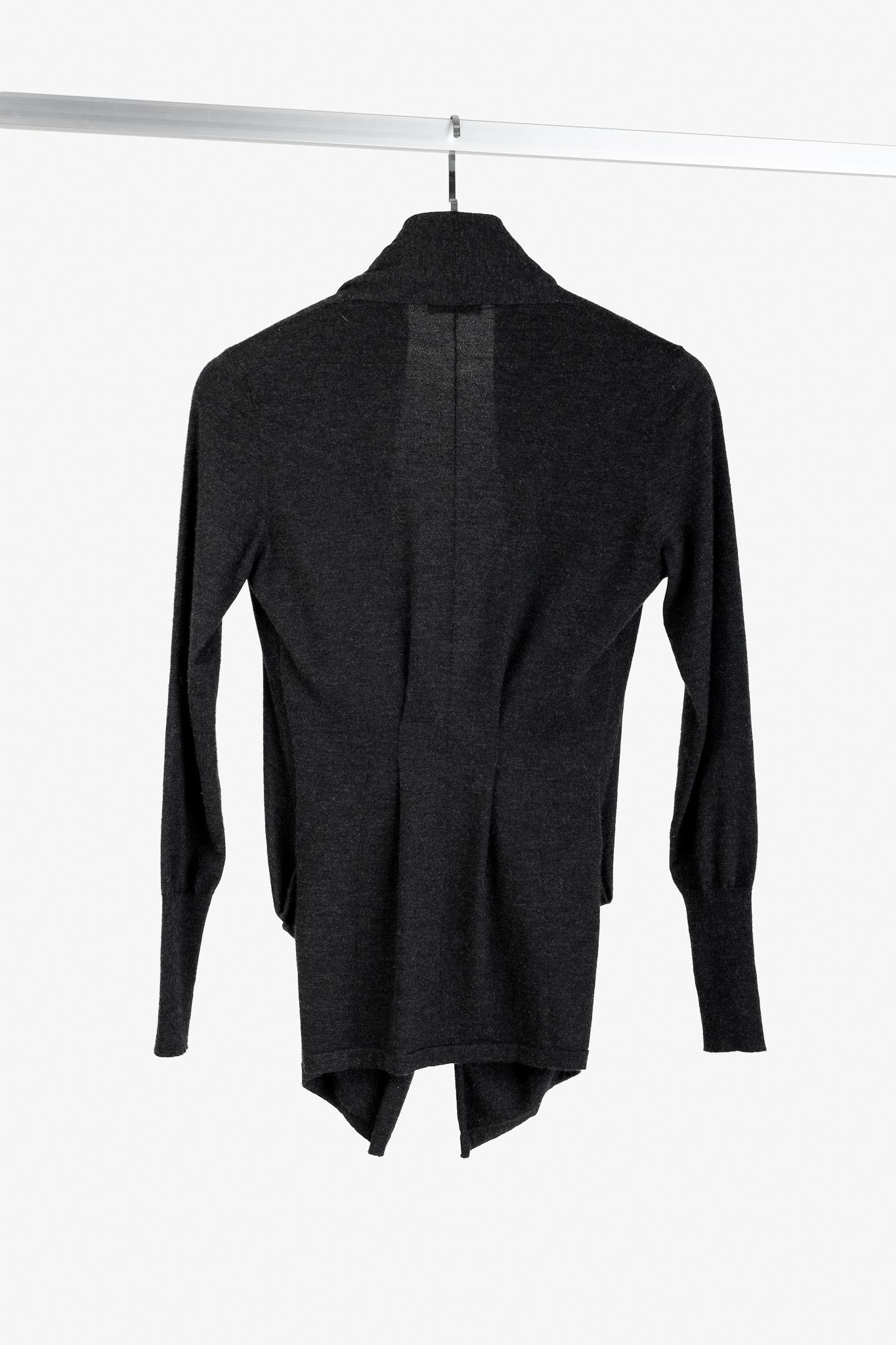 Brunello Cucinelli Brunello Cucinelli Charcoal Grey Cashmere Cardigan Size S / US 4 / IT 40 - 2 Thumbnail