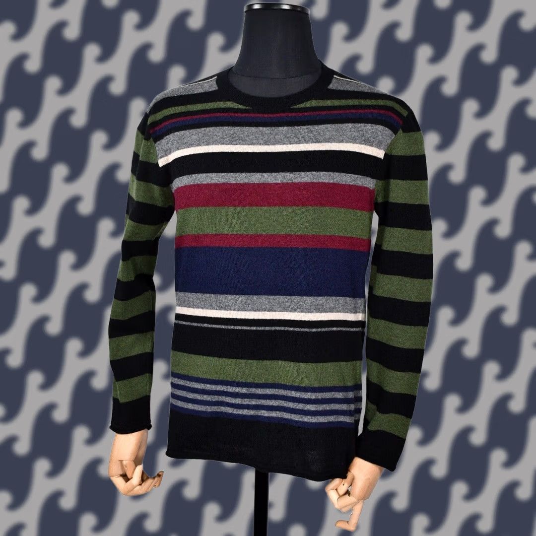 Nudie Jeans Nudie Jeans Pullover Sweater Striped Wool Men's Size S Knit Crew Neck Casual Multicolor Winter Spring Size US S / EU 44-46 / 1 - 1 Thumbnail