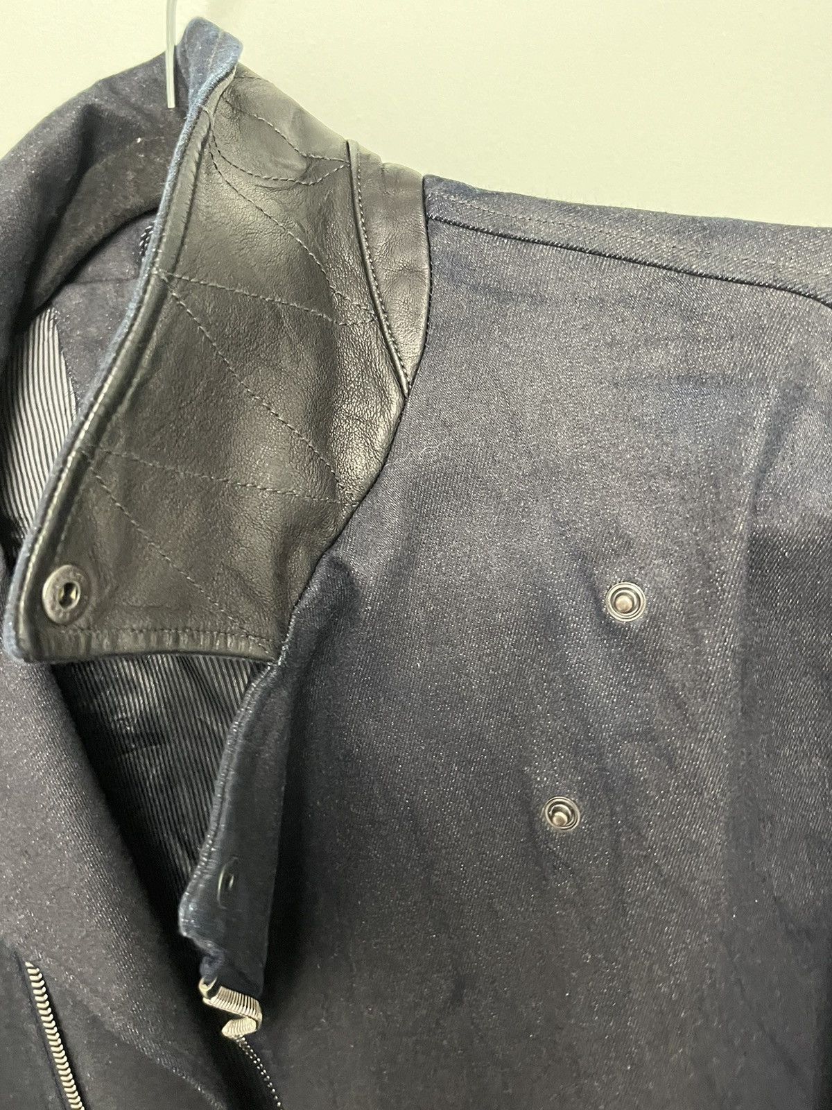 John Varvatos Denim Biker Jacket. 48 Size US M / EU 48-50 / 2 - 5 Thumbnail