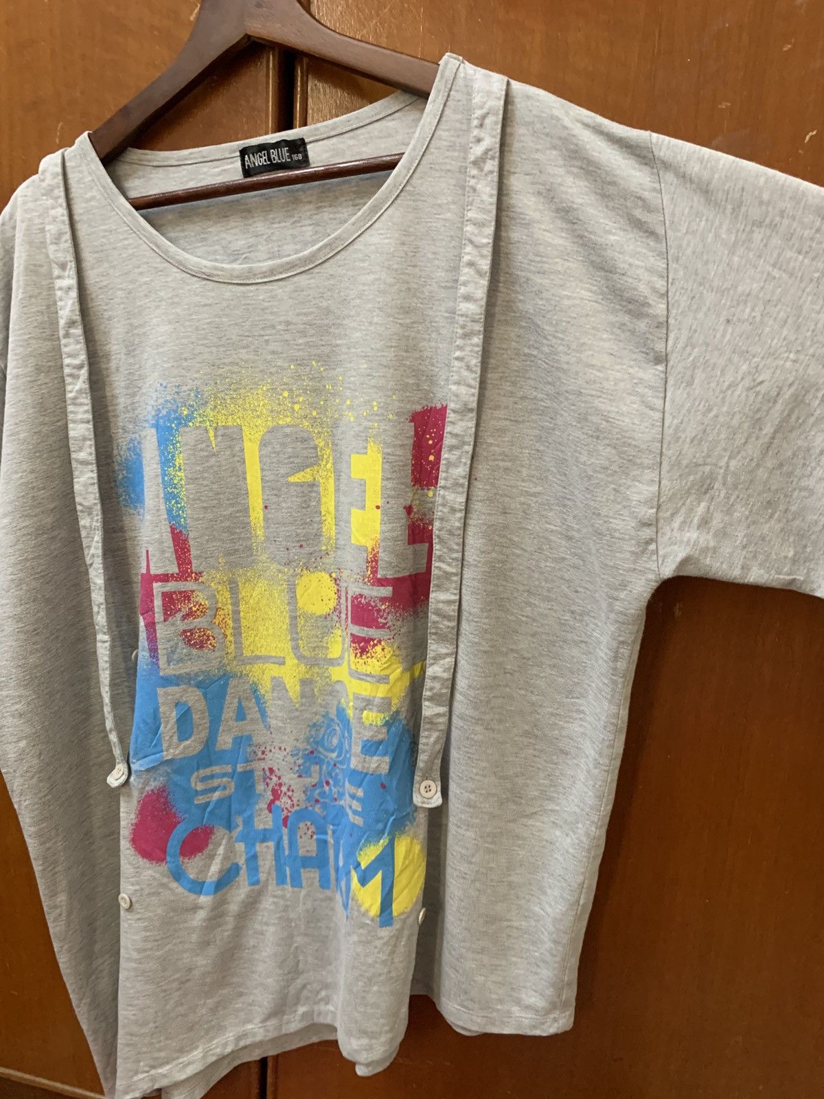Angel Blue Angel Blue Assymetric Bondage Dancing Style Oversize Tee Size US XL / EU 56 / 4 - 5 Thumbnail
