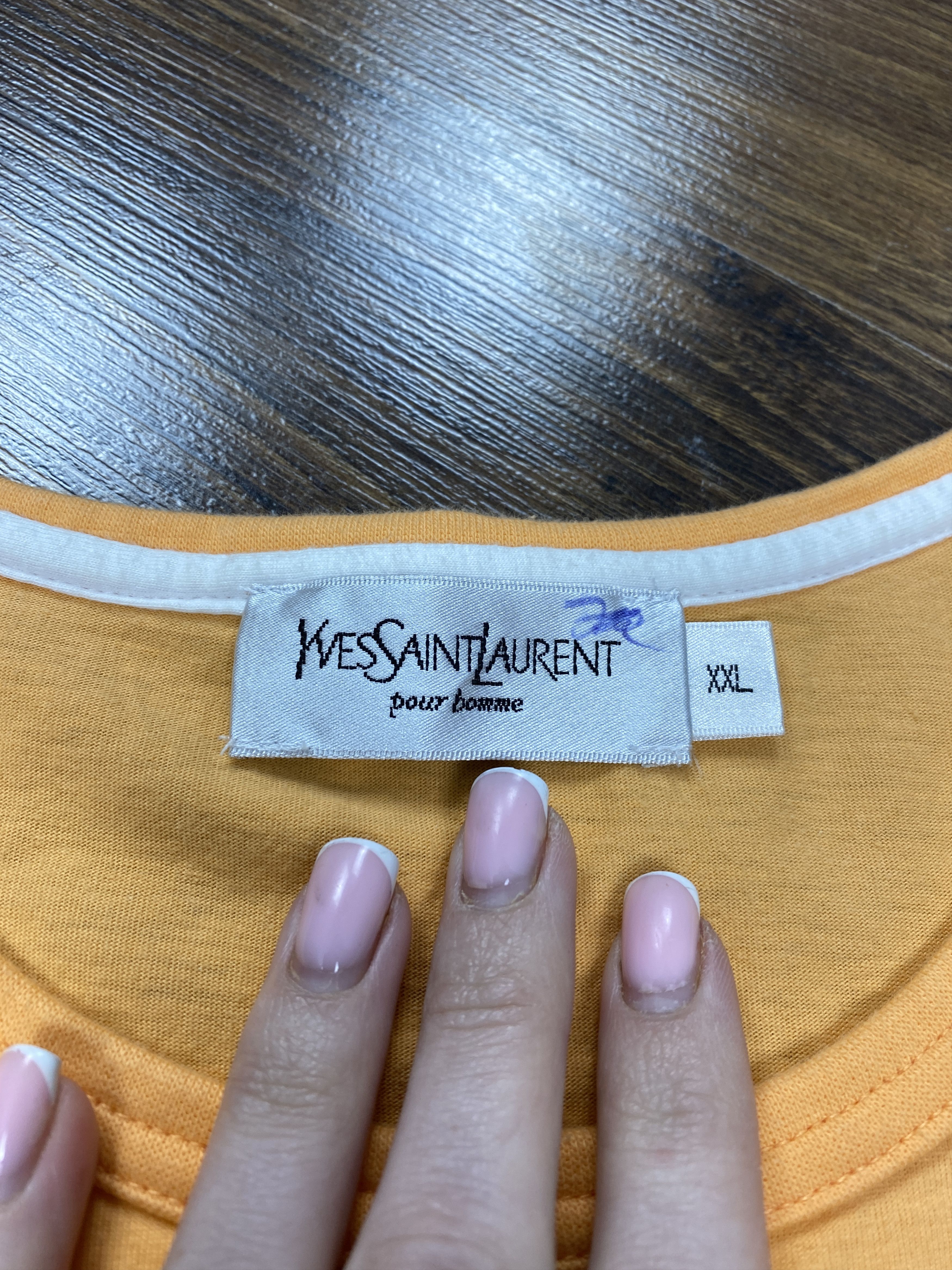 Yves Saint Laurent Yves Saint Laurent vintage crew neck t-shirt ysl Size US XXL / EU 58 / 5 - 3 Thumbnail